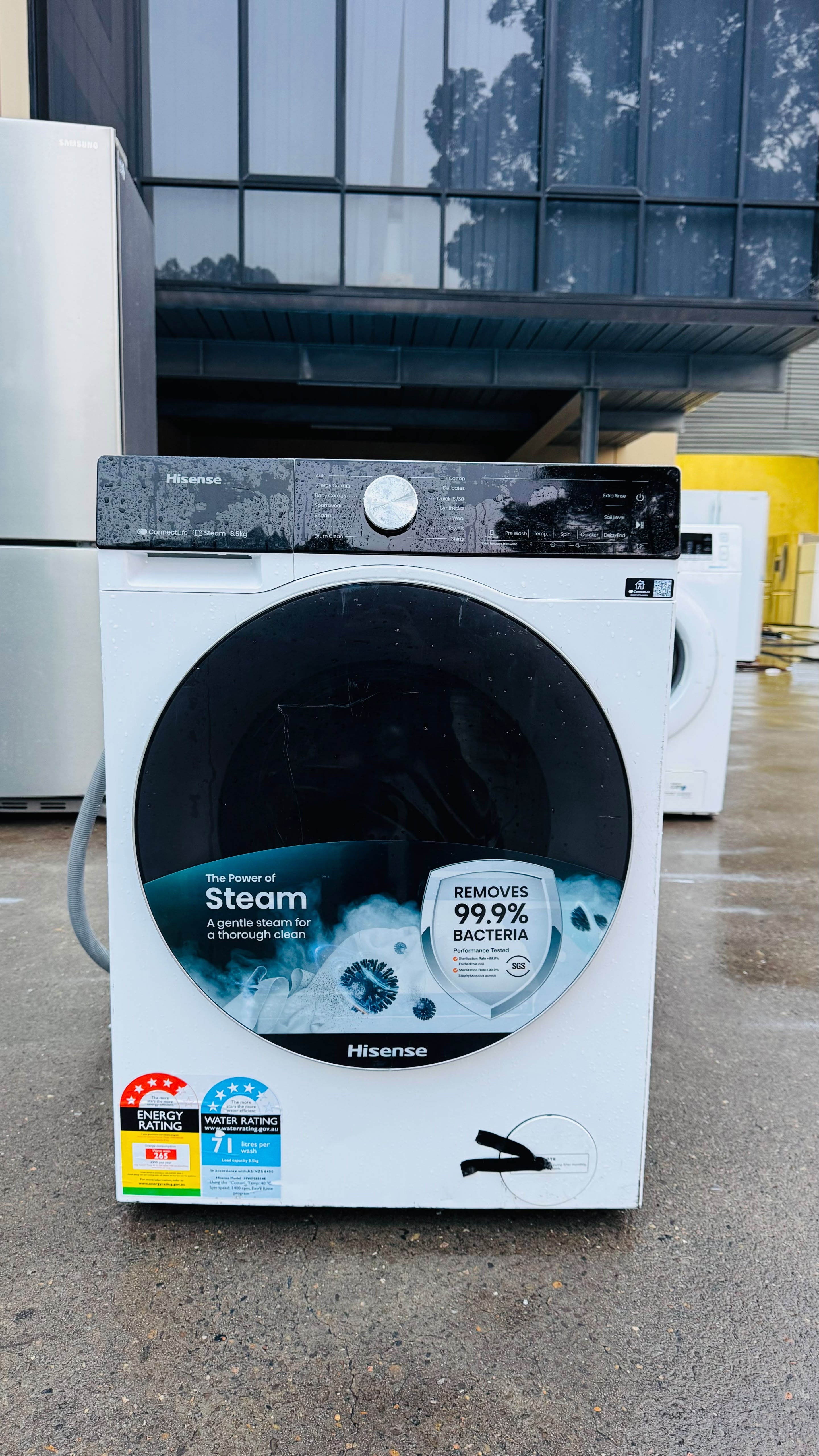 HISENSE FACTORY SECOND 8.5KGS FRONT LOADER WASHING MACHINE