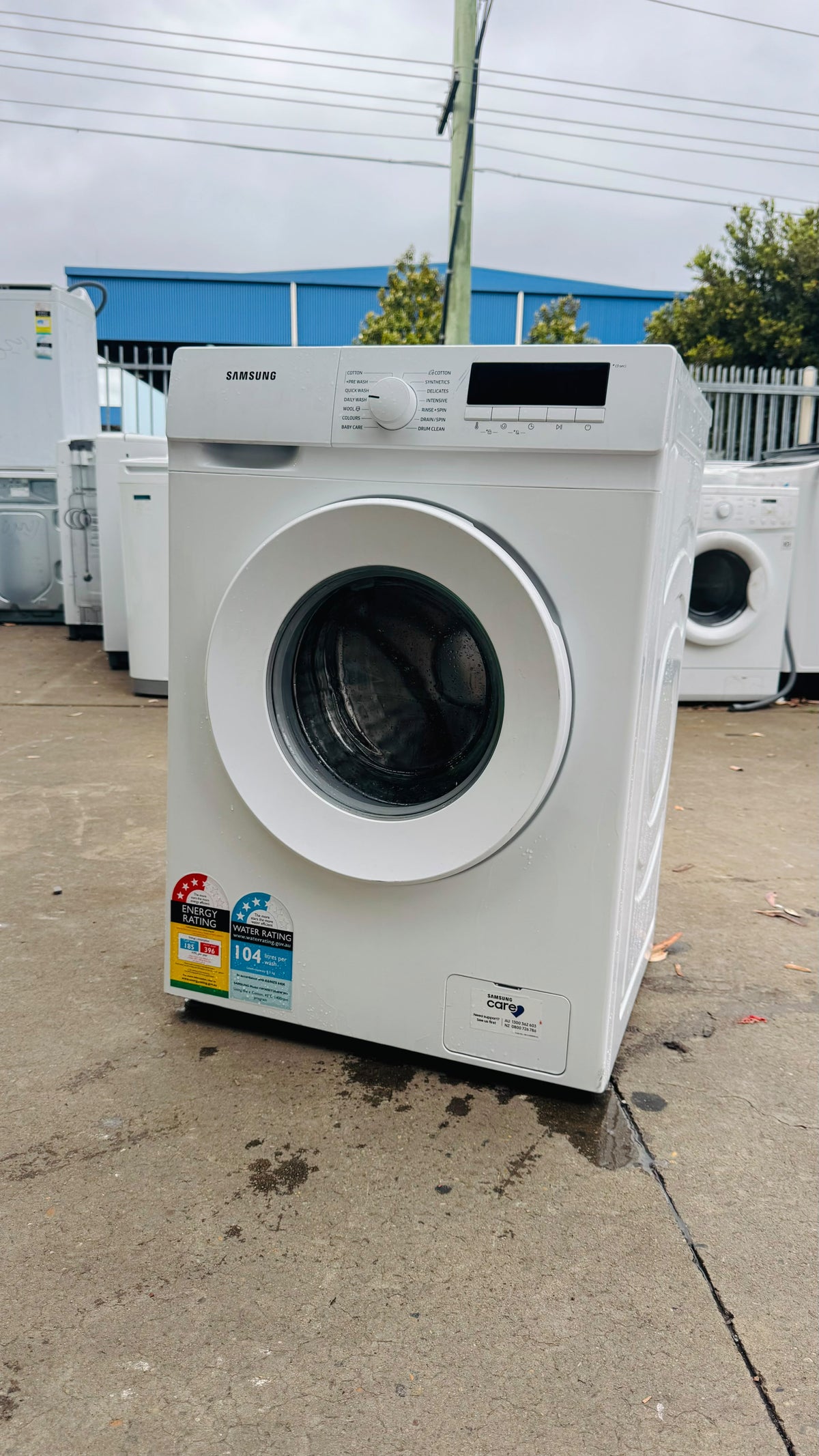 SAMSUNG 8.5KGS FRONT LOADER WASHING MACHINE