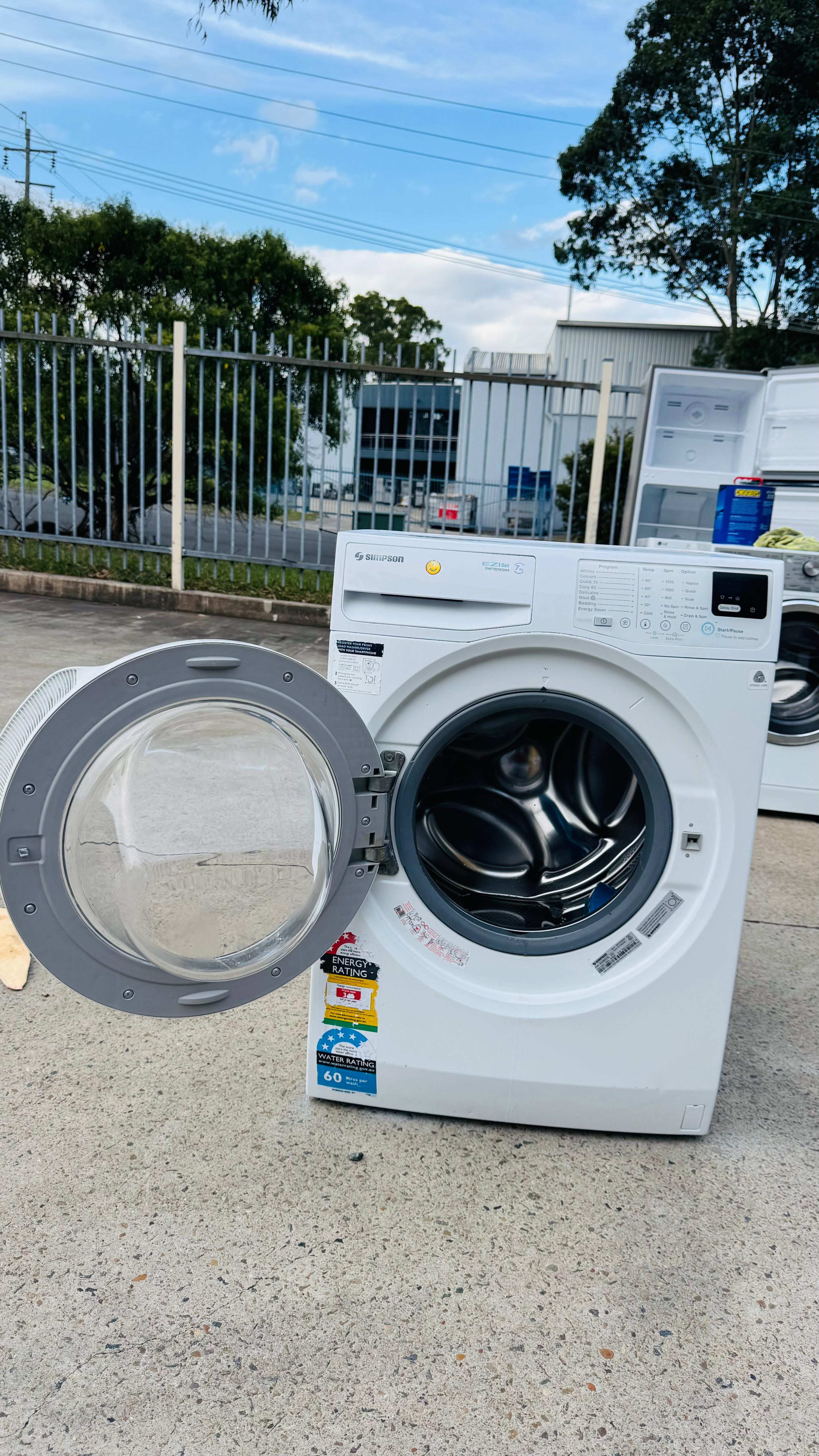 SIMPSON 7KGS FRONT LOADER WASHING MACHINE