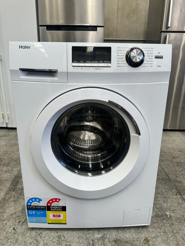 HAIER 7.5KGS FRONT LOADER WASHING MACHINE