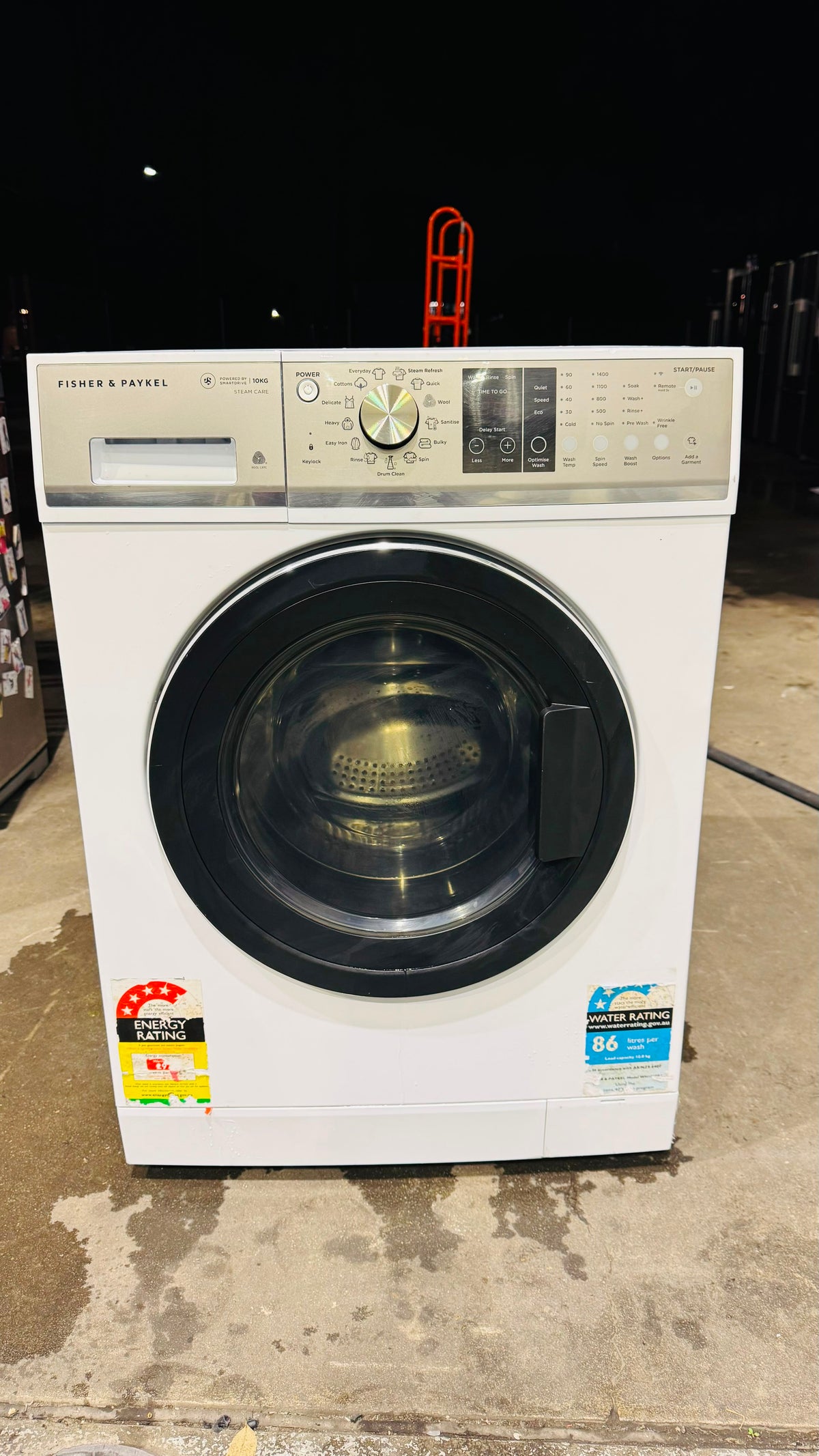 FISHER AND PAYKEL 10KGS FRONT LOADER WASHING MACHINE