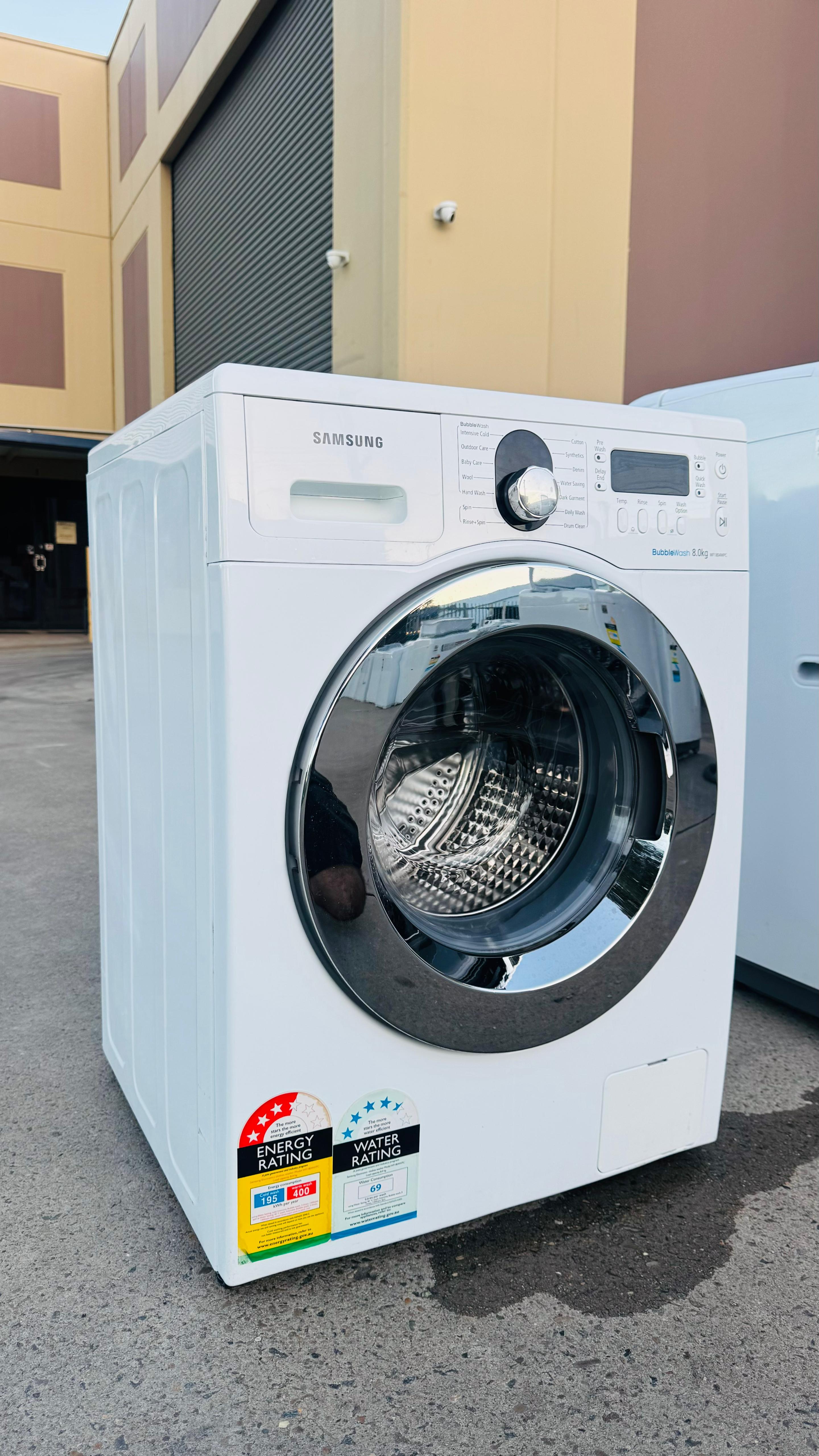 SAMSUNG 8KGS FRONT LOADER WASHING MACHINE