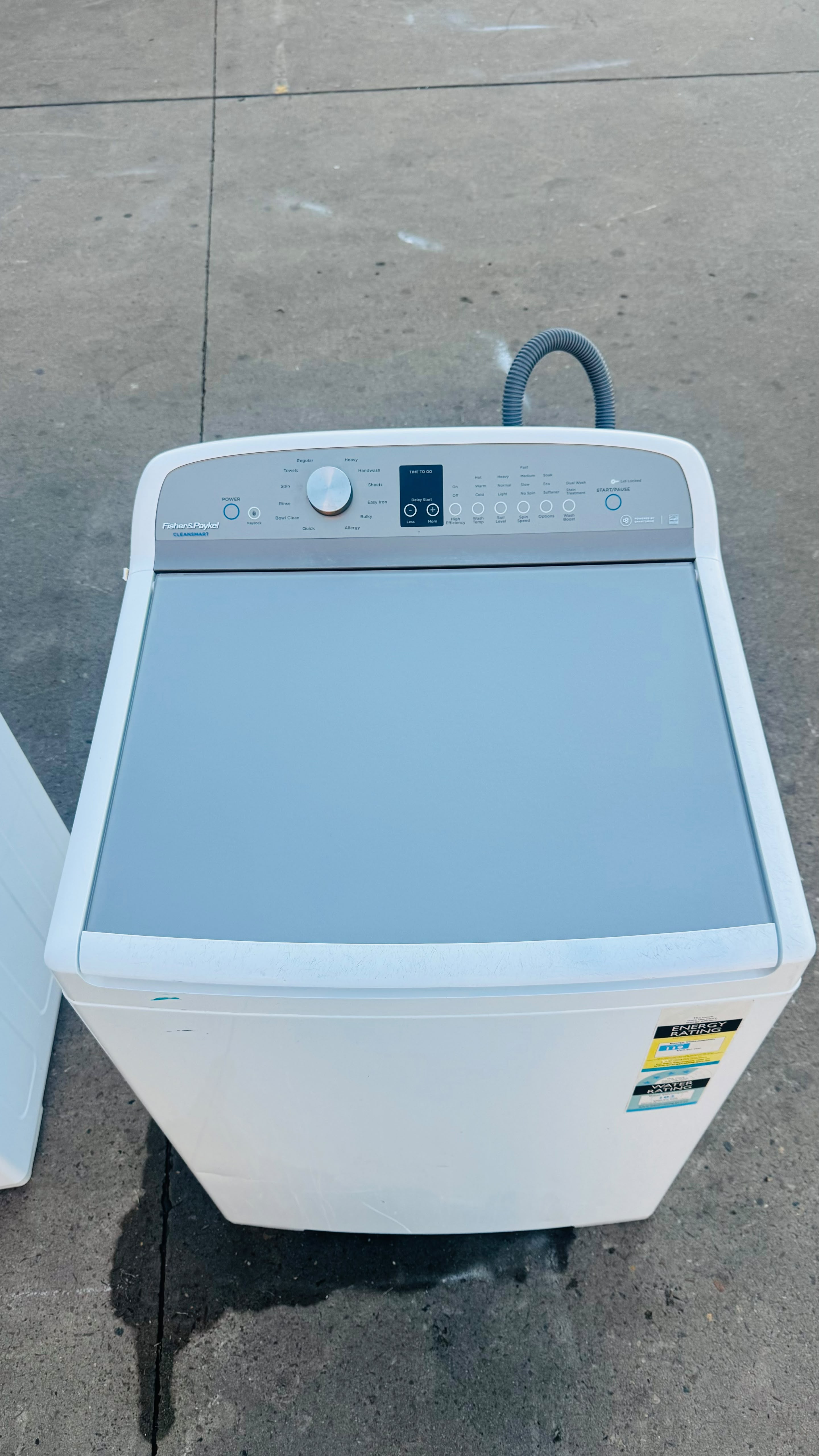FISHER AND PAYKEL 10KGS TOP LOADER WASHING MACHINE