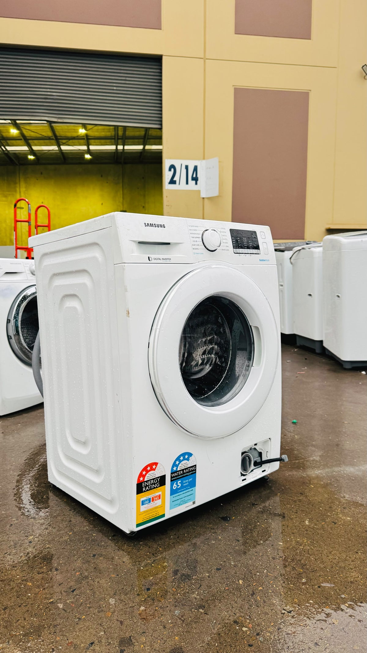 SAMSUNG 7.5KGS FRONT LOADER WASHING MACHINE