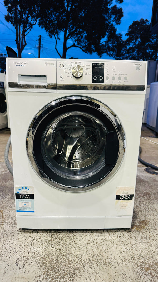 FISHER AND PAYKEL 7.5KGS FRONT LOADER WASHING MACHINE