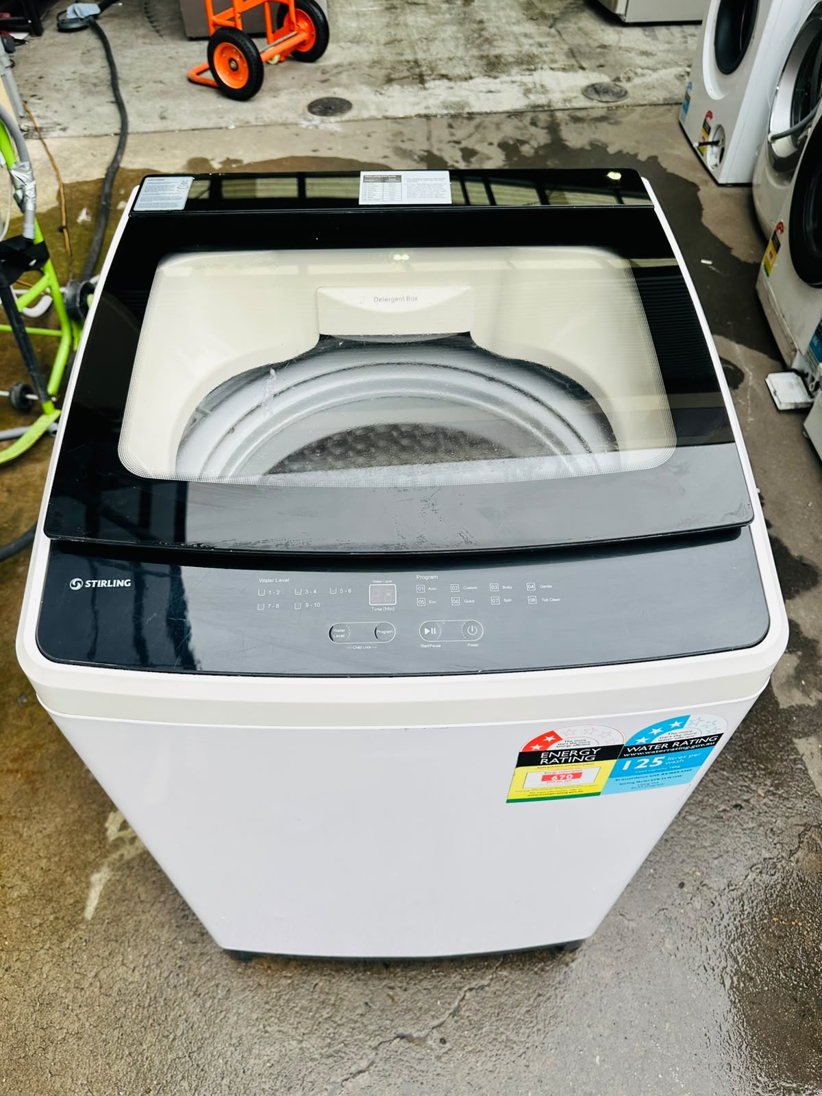 STIRLING 10KGS TOP LOADER WASHING MACHINE