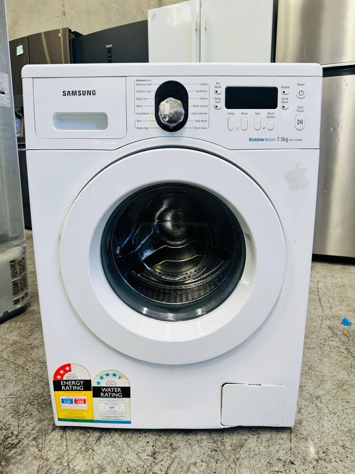 SAMSUNG 7.5KGS FRONT LOADER WASHING MACHINE