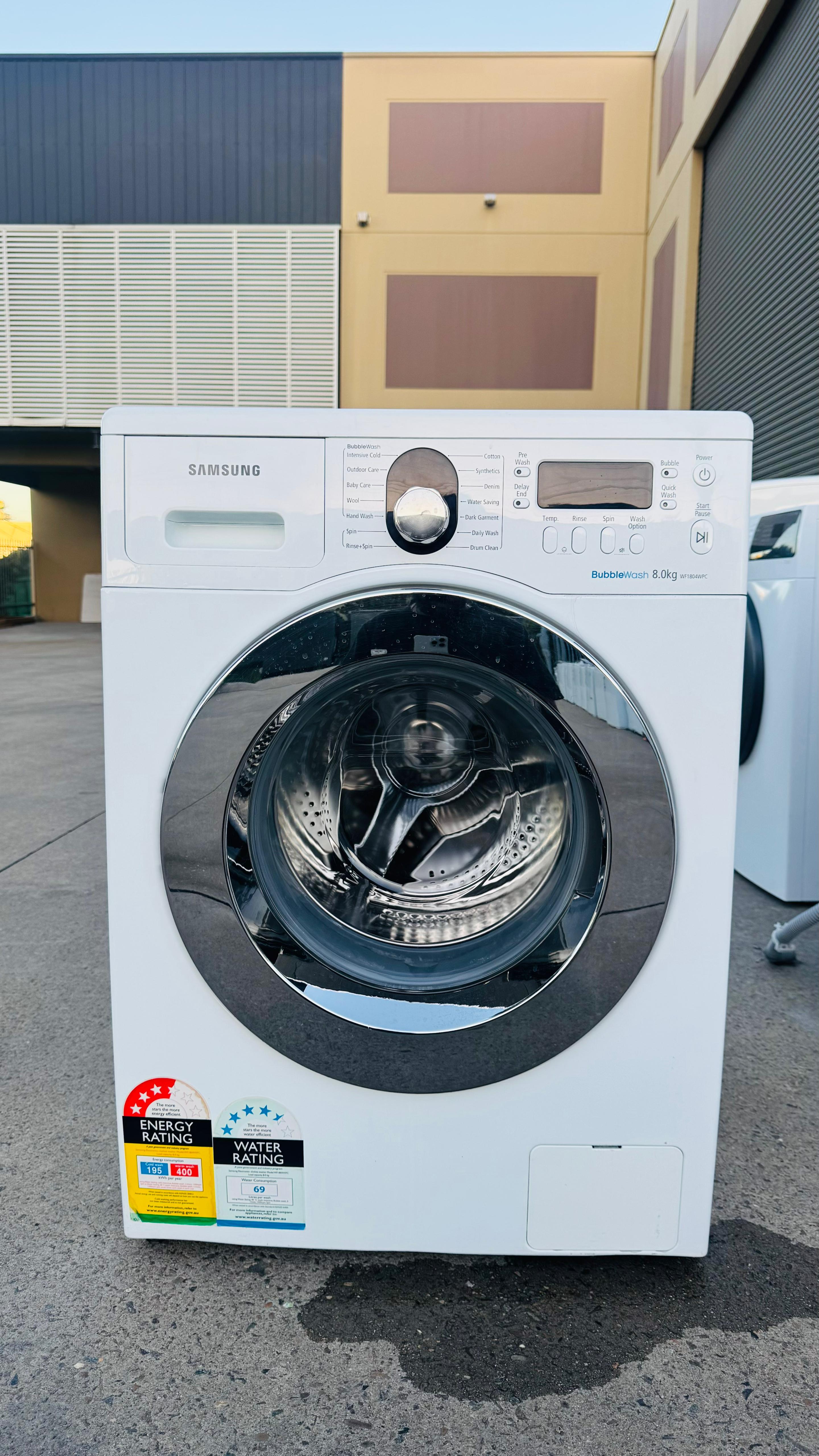 SAMSUNG 8KGS FRONT LOADER WASHING MACHINE