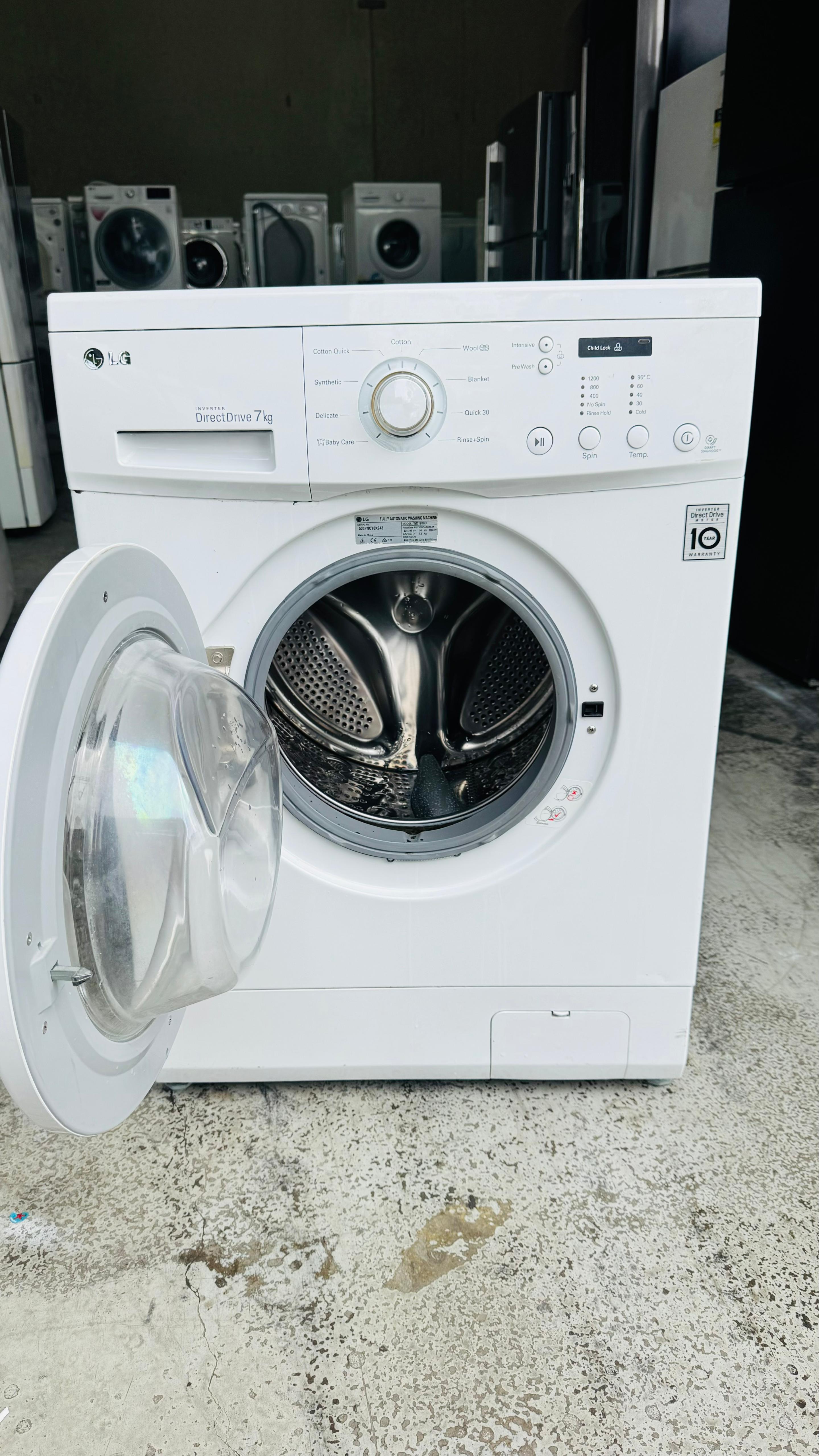 LG 7KGS FRONT LOADER WASHING MACHINE