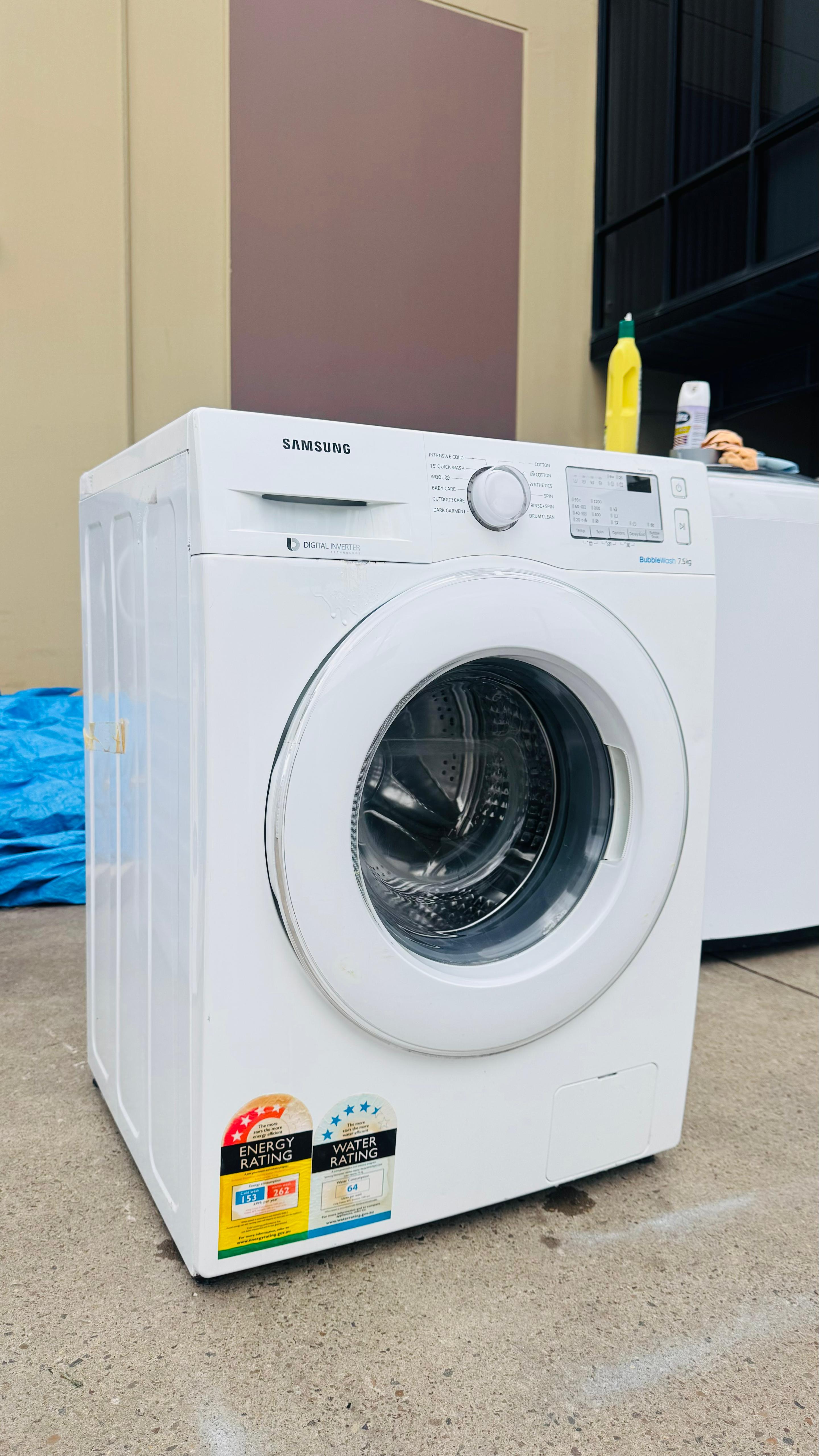 SAMSUNG 7.5KGS FRONT LOADER WASHING MACHINE