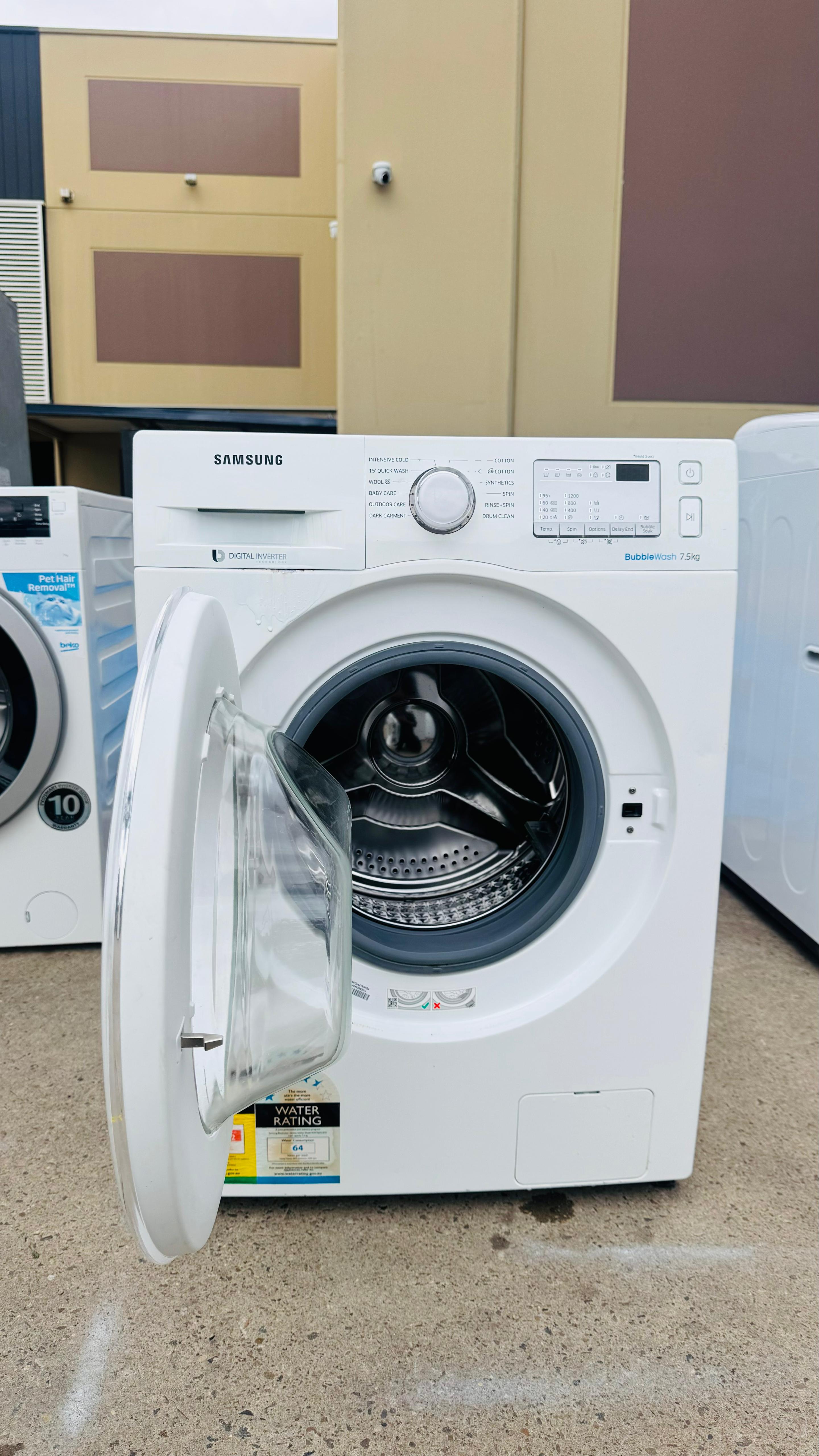 SAMSUNG 7.5KGS FRONT LOADER WASHING MACHINE