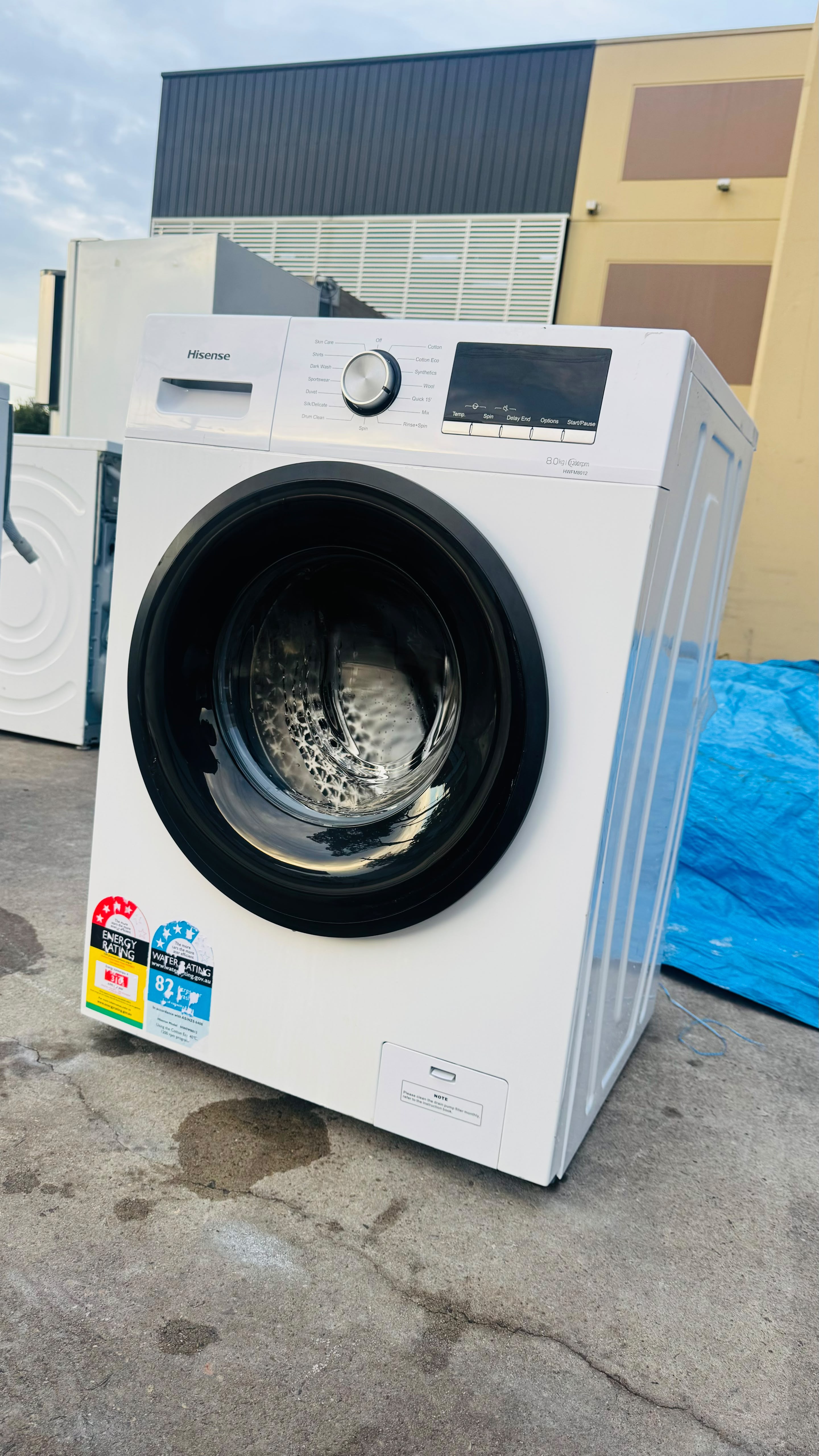 HISENSE 8KGS FRONT LOADER WASHING MACHINE