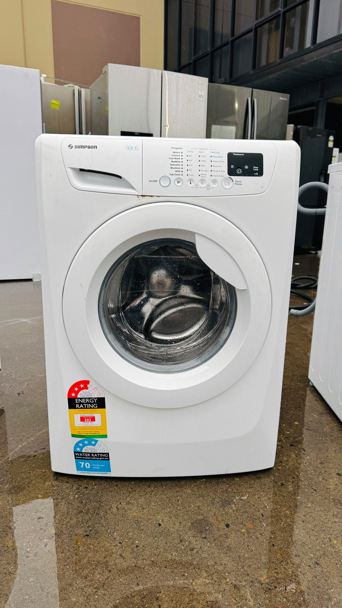 SIMPSON 7KGS FRONT LOADER WASHING MACHINE
