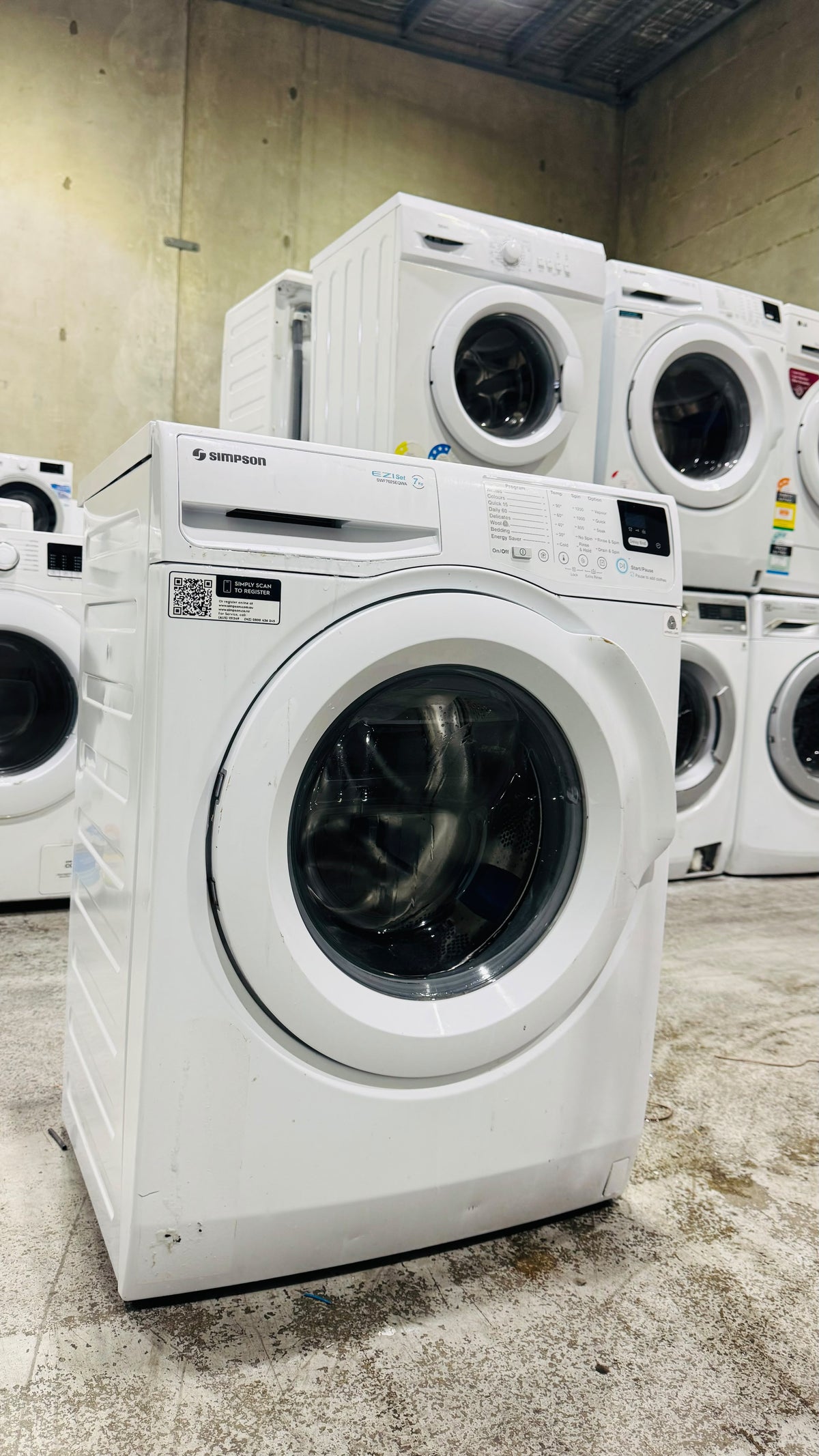 SIMPSON 7KGS FRONT LOADER WASHING MACHINE