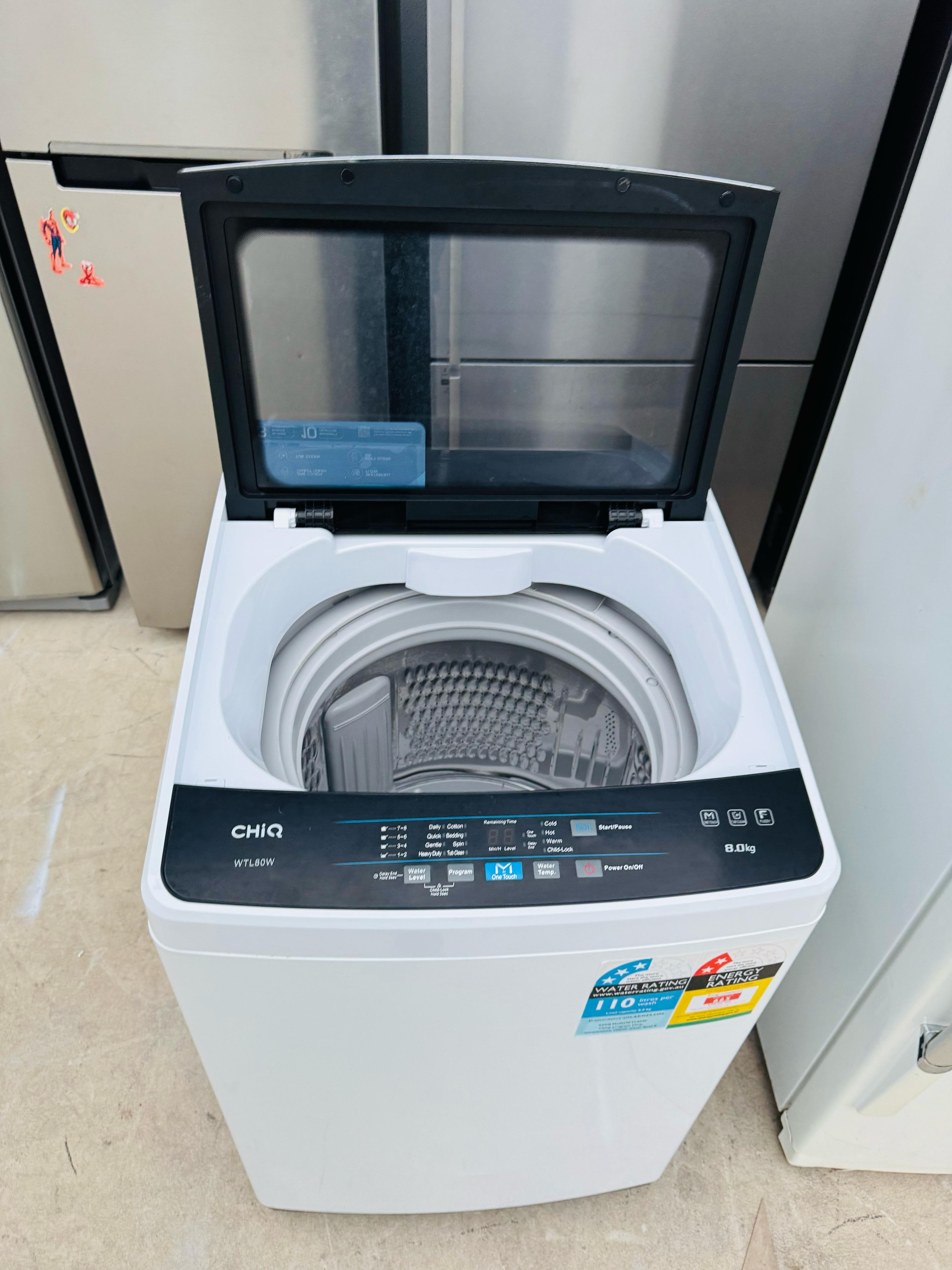 CHIQ 8KGS TOP LOADER WASHING MACHINE