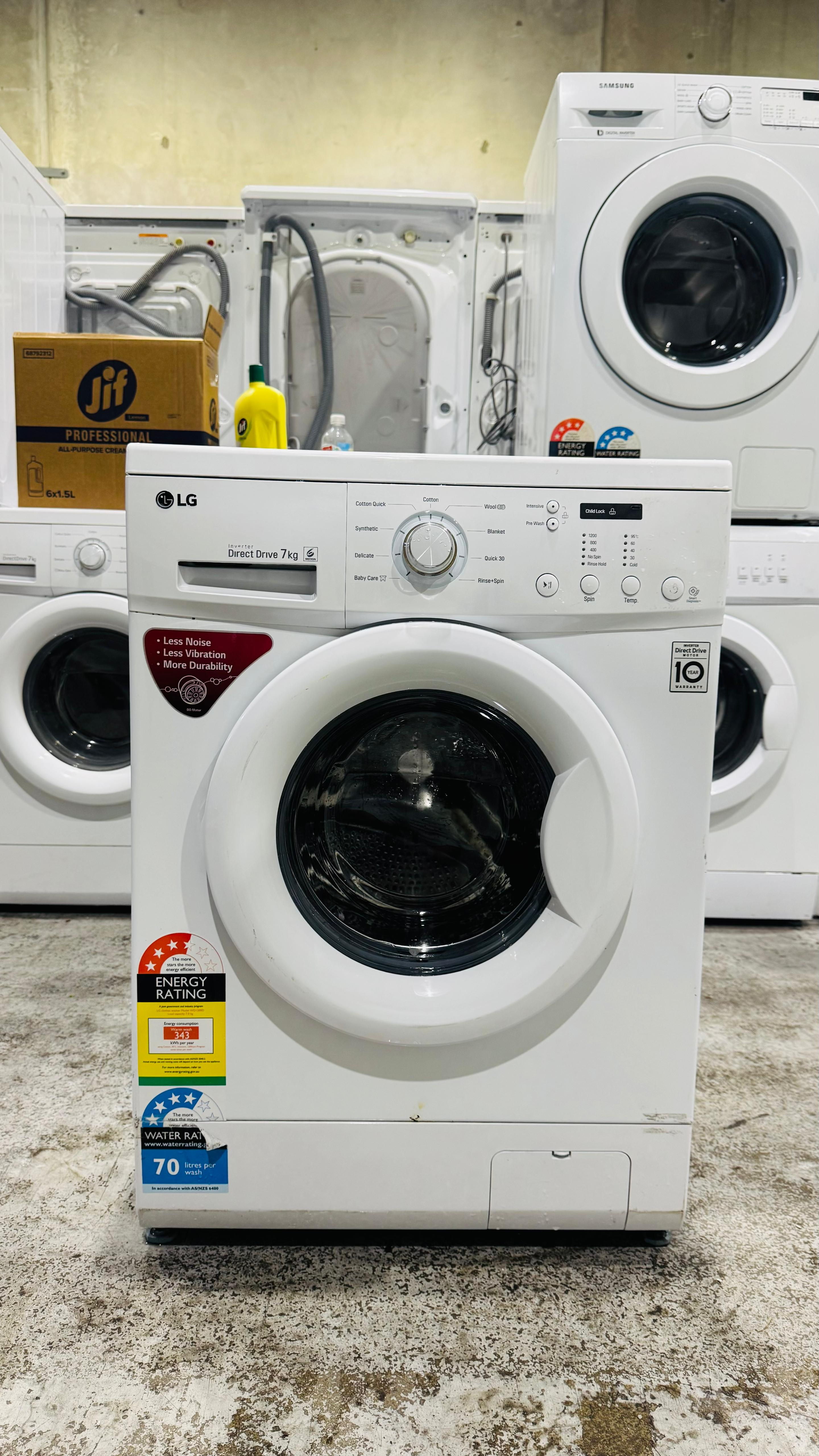 LG 7 KGS FRONT LOADER WASHING MACHINE