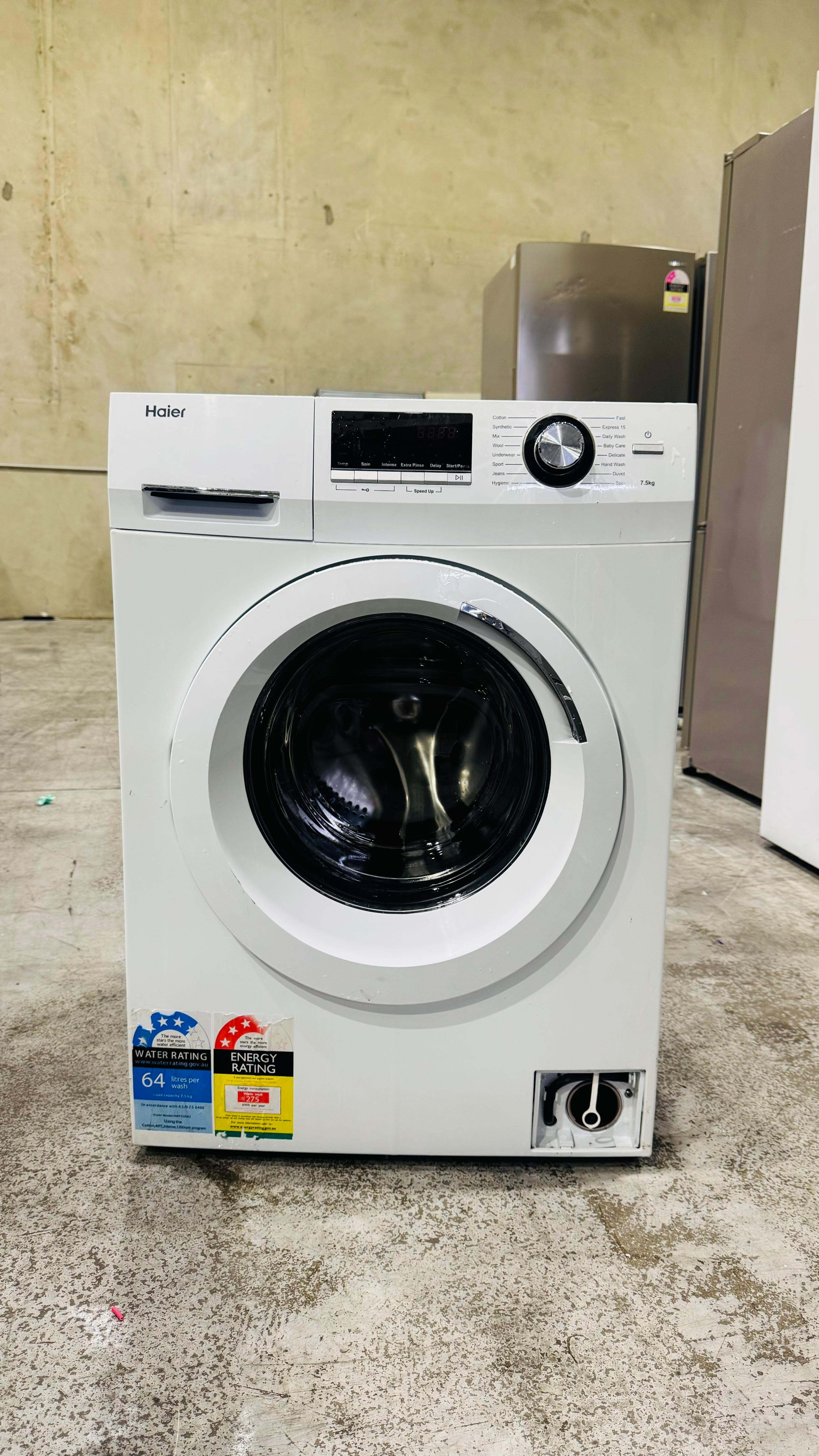 HAIER 7.5 KGS FRONT LOADER WASHING MACHINE