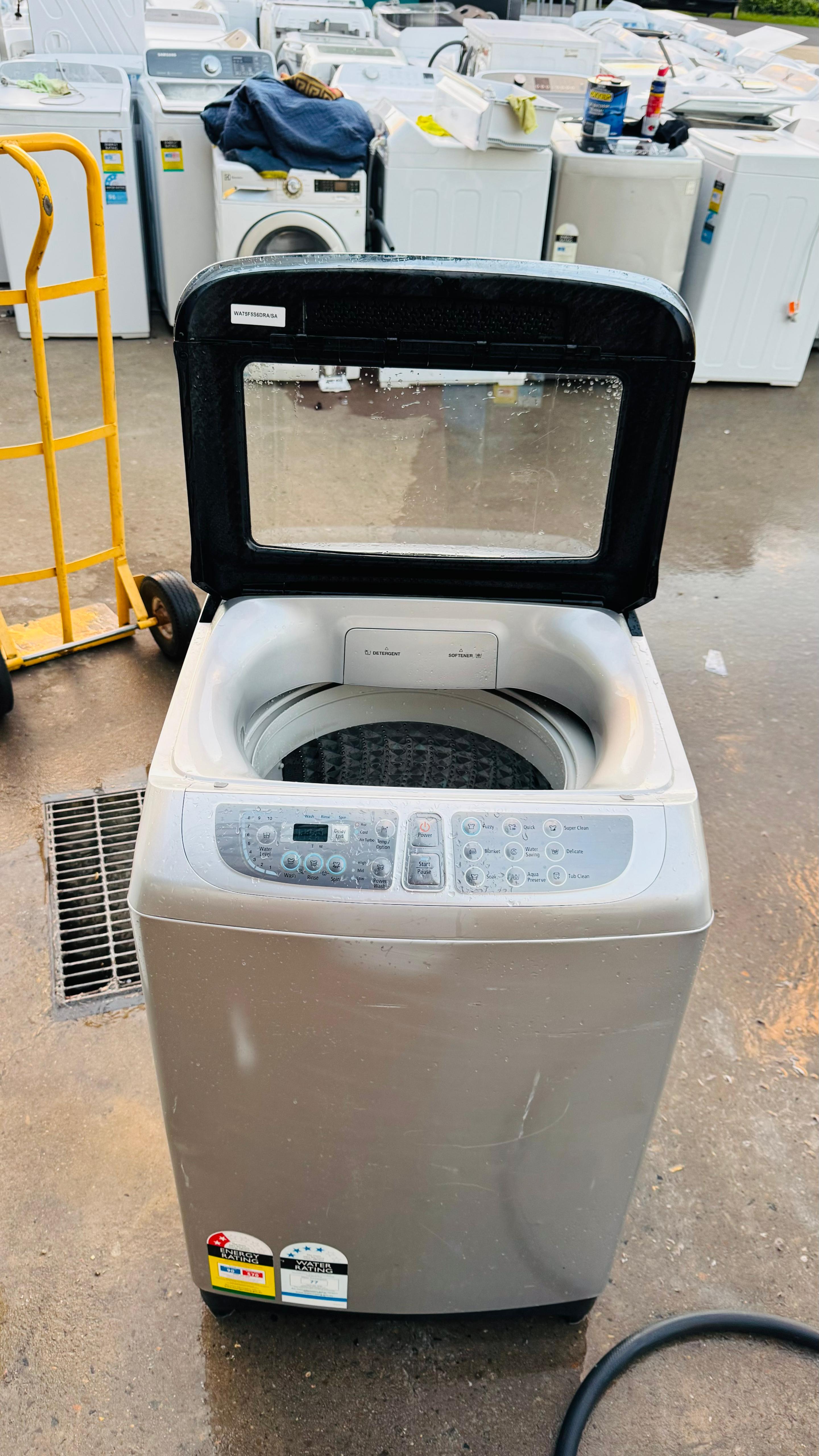SAMSUNG 7.5KGS TOP LOADER WASHING MACHINE