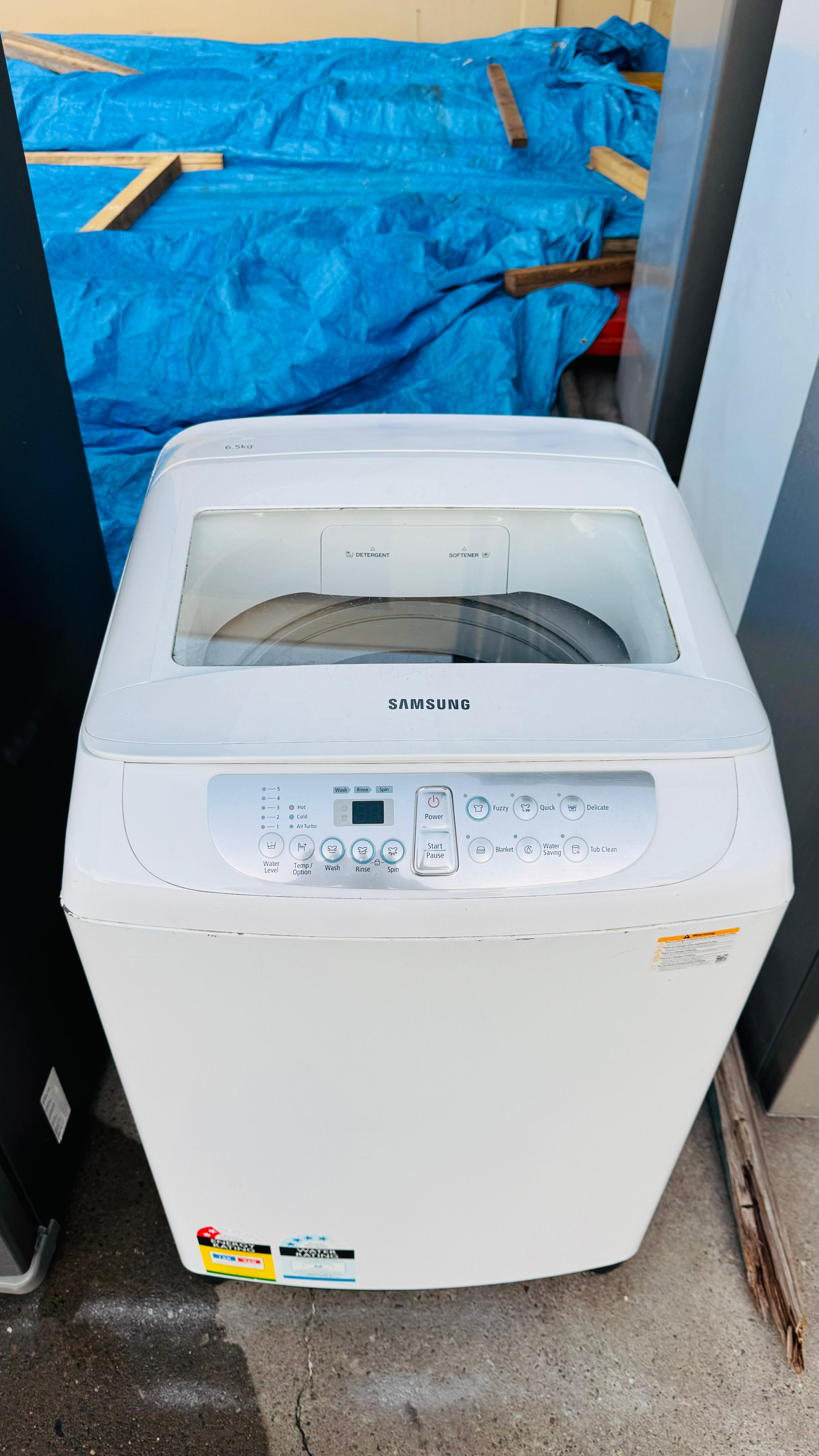 SAMSUNG 6.5KGS TOP LOADER WASHING MACHINE