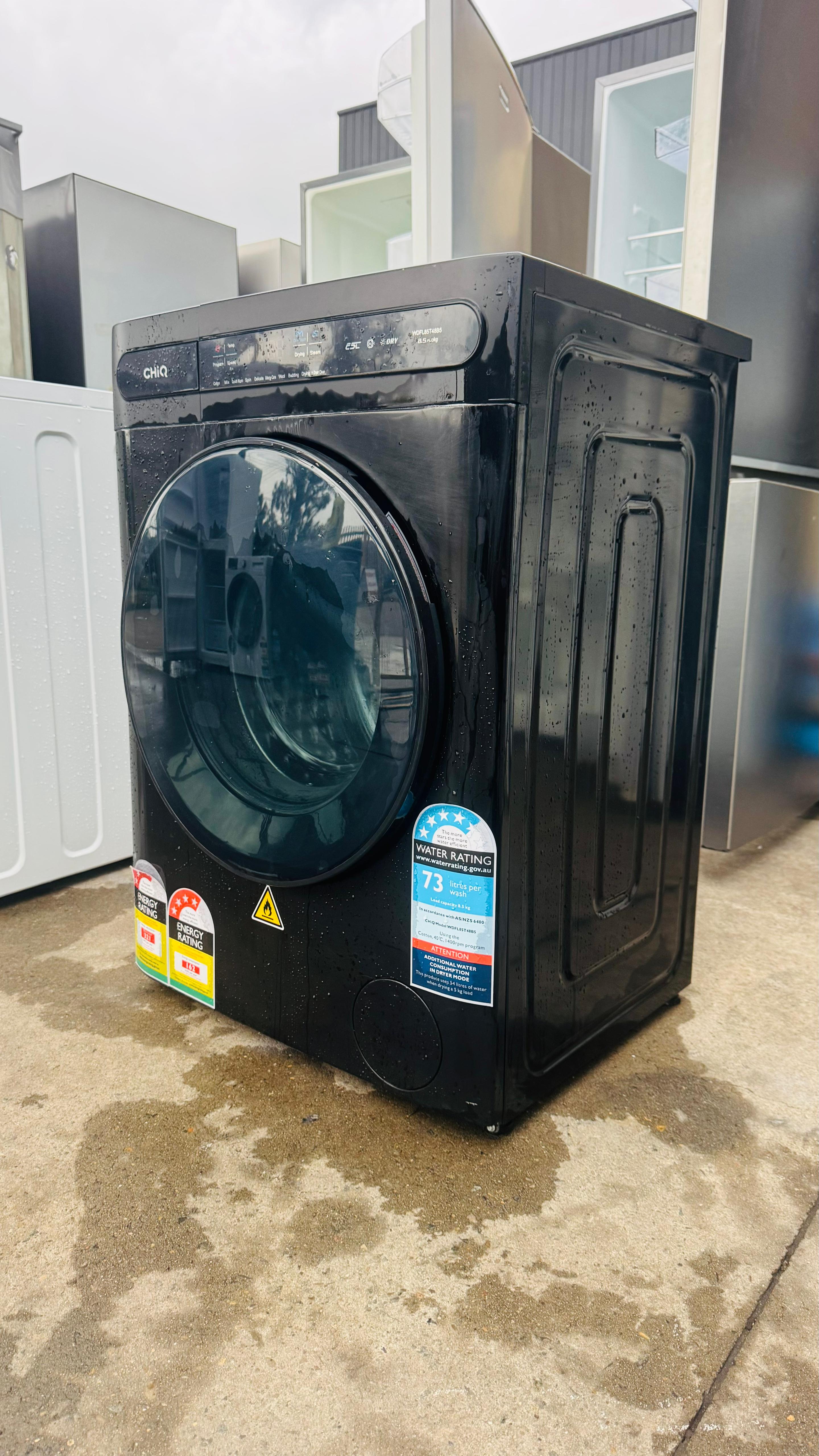 CHIQ 8.5 KGS FRONT LOADER WASHING MACHINE