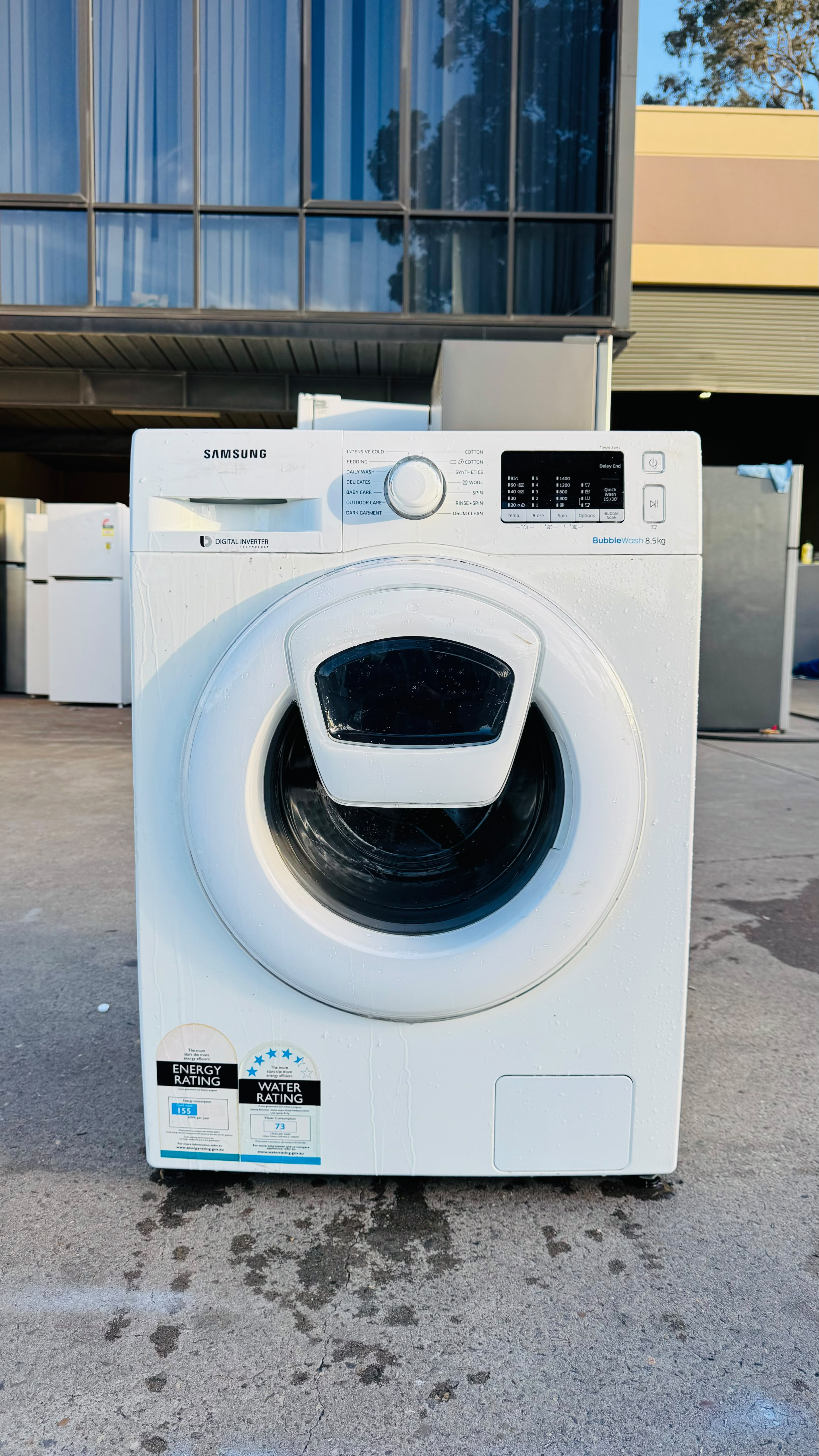 SAMSUNG 8.5KGS FRONT LOADER WASHING MACHINE