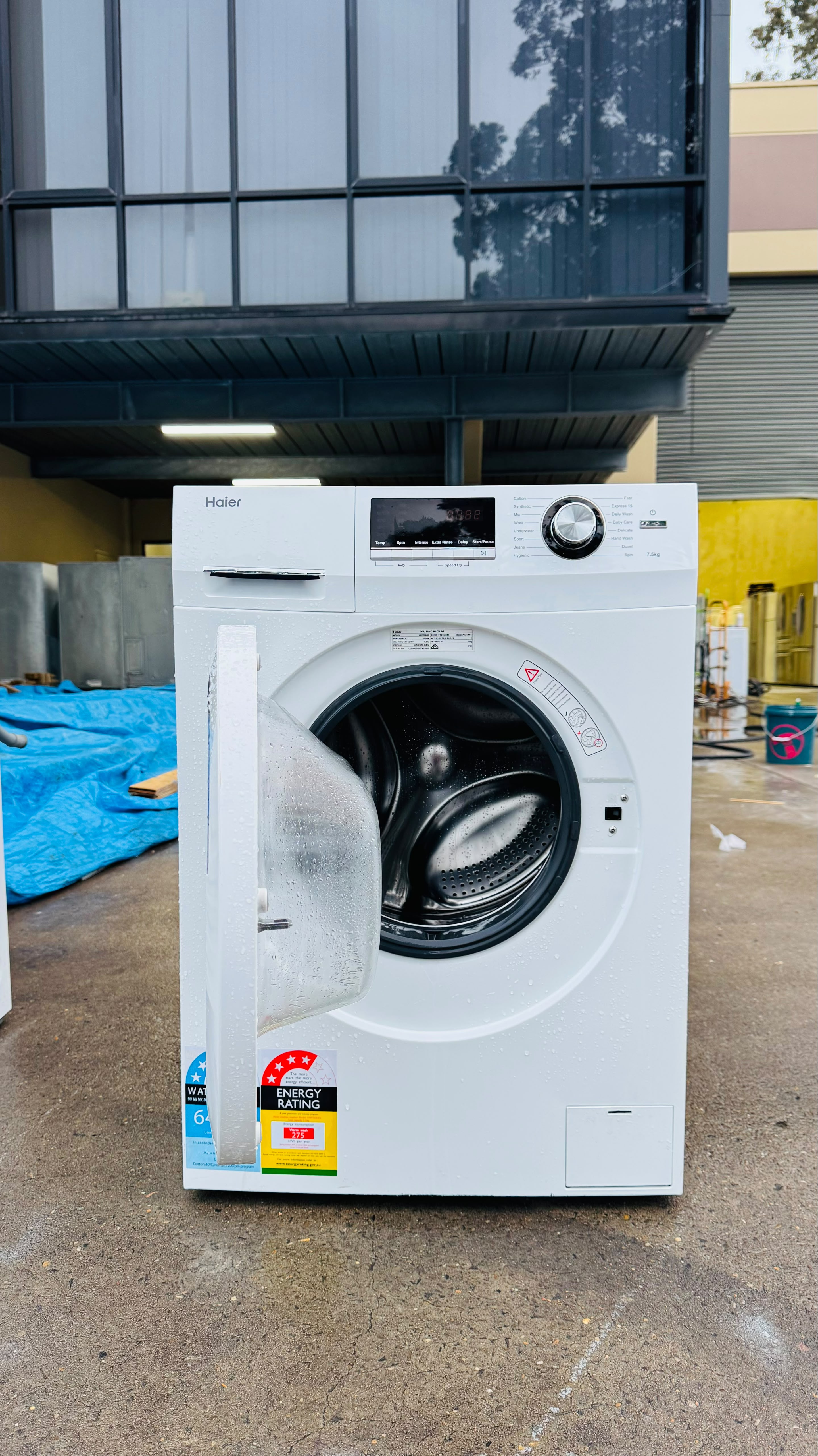 HAIER 7.5KGS FRONT LOADER WASHING MACHINE