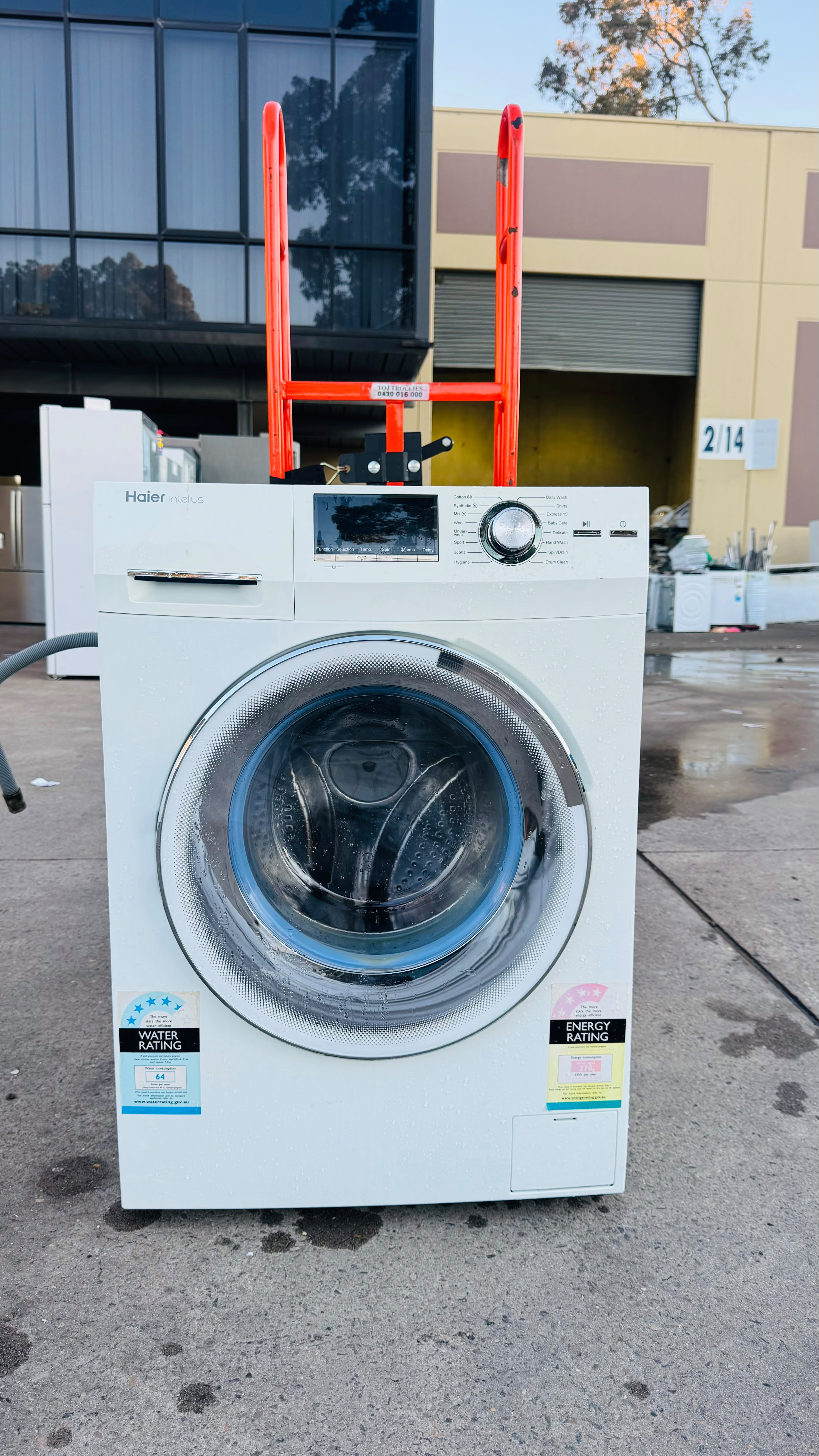 HAIER 7.5KGS FRONT LOADER WASHING MACHINE