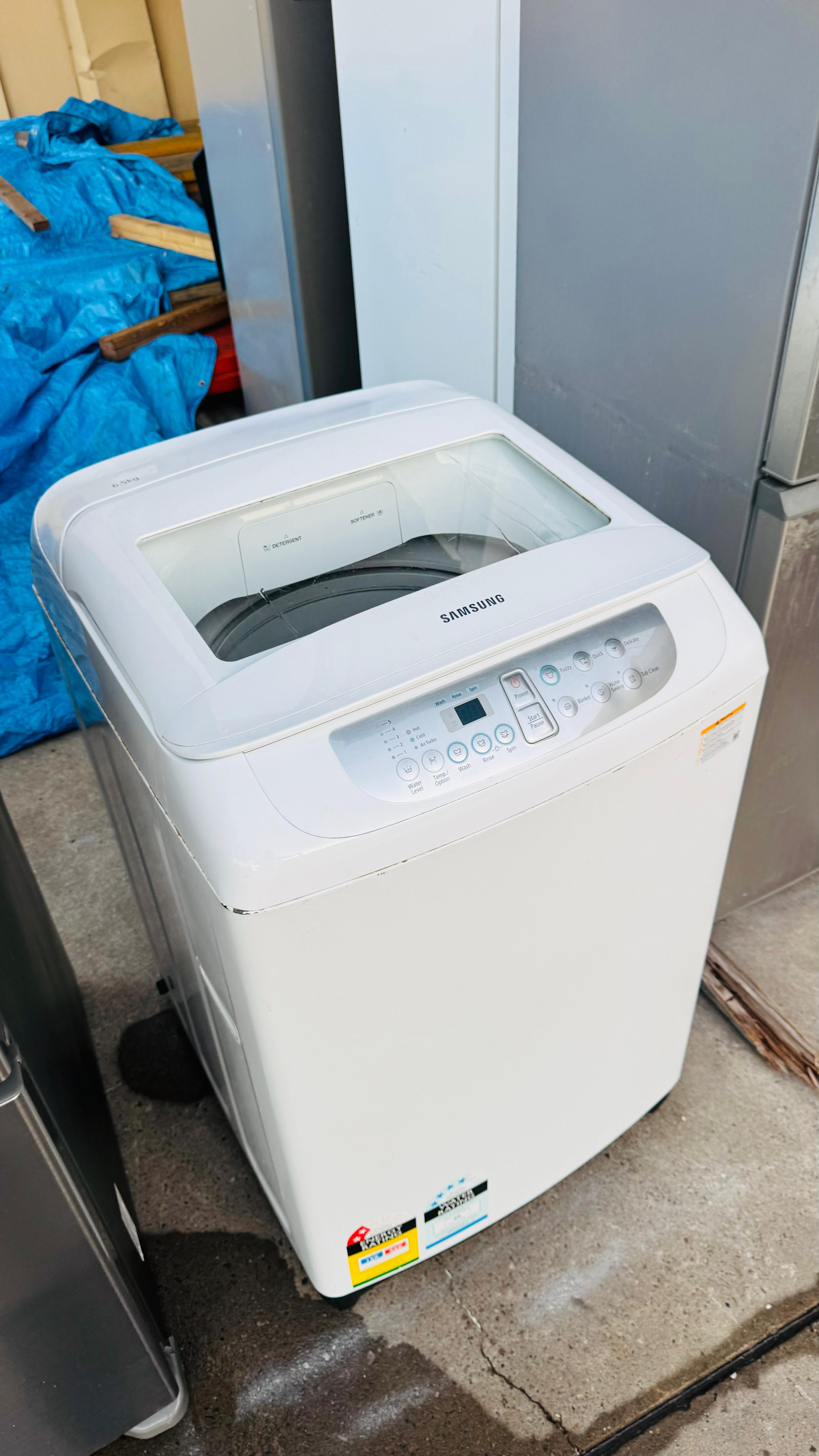SAMSUNG 6.5KGS TOP LOADER WASHING MACHINE