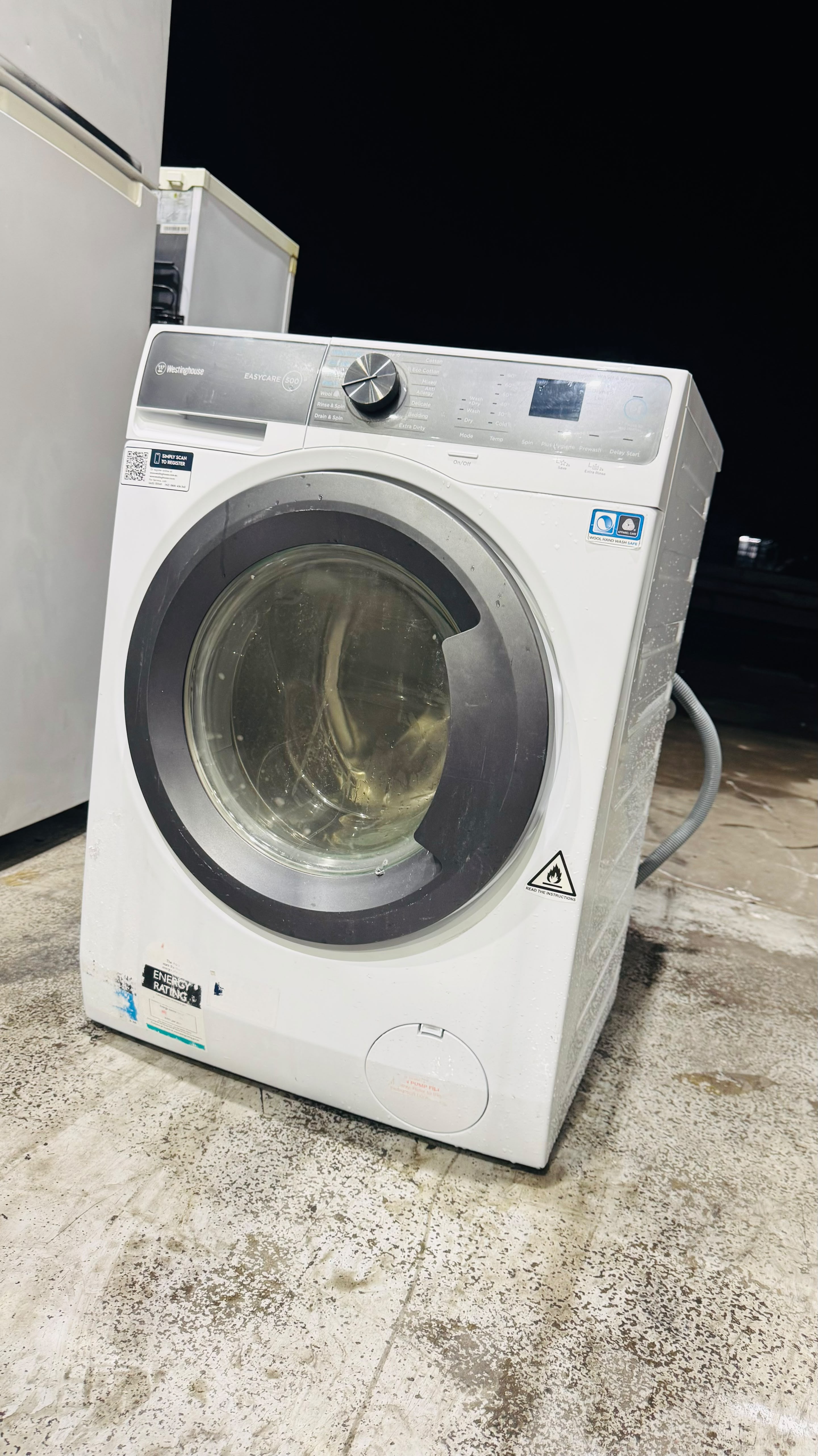 WESTINGHOUSE 9KGS FRONT LOADER WASHING MACHINE