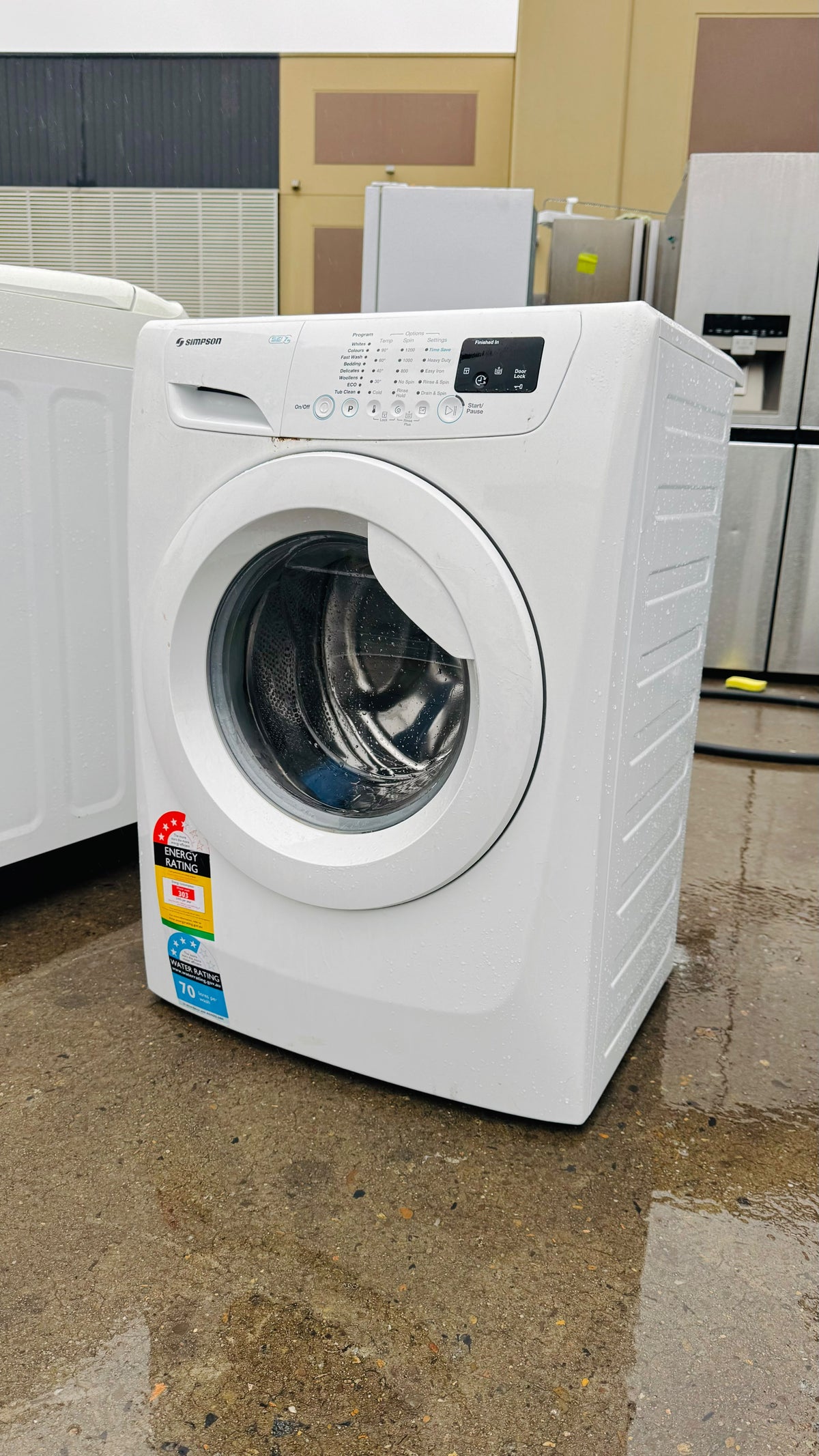 SIMPSON 7KGS FRONT LOADER WASHING MACHINE