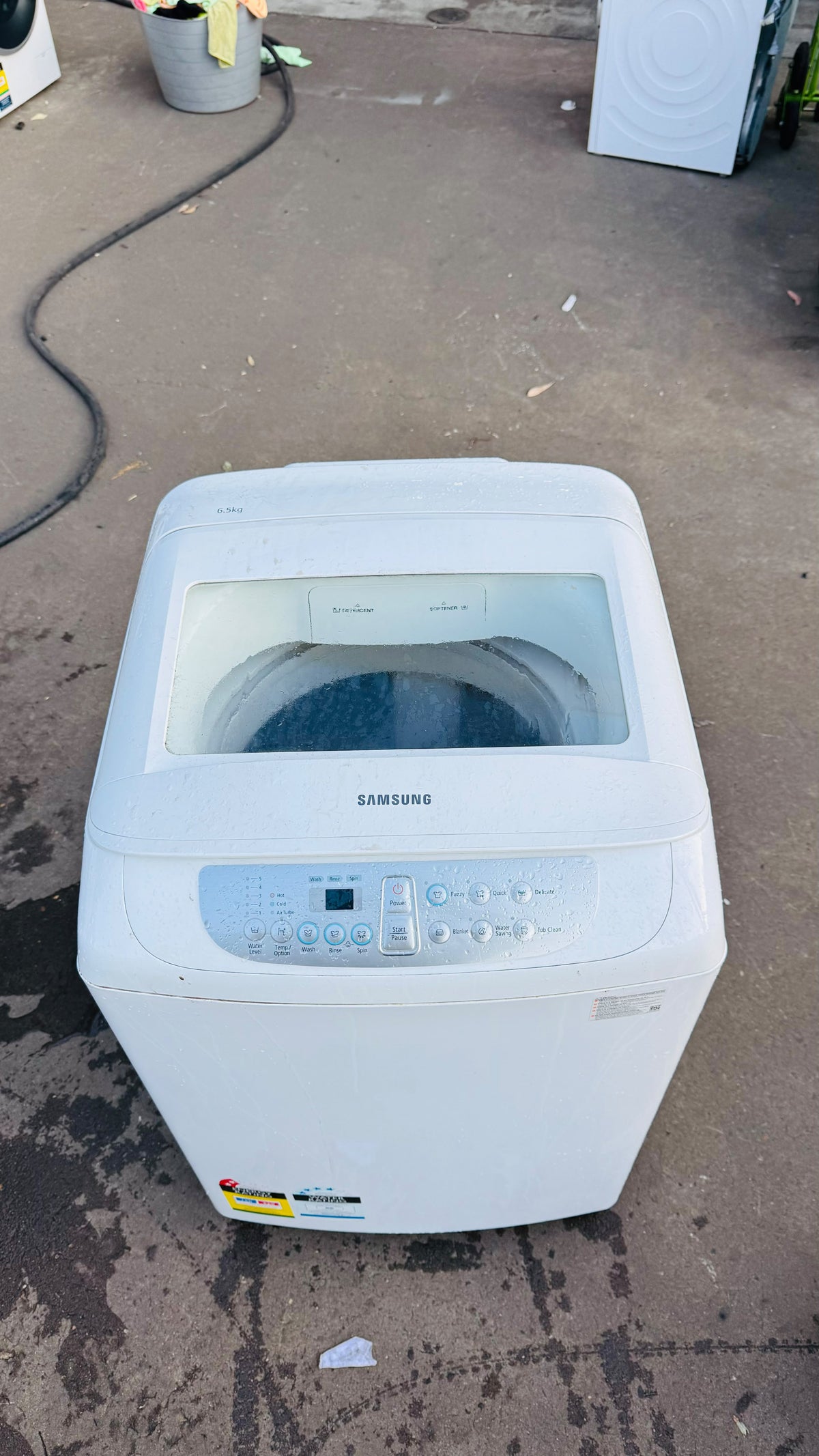 SAMSUNG 6.5KGS TOP LOADER WASHING MACHINE