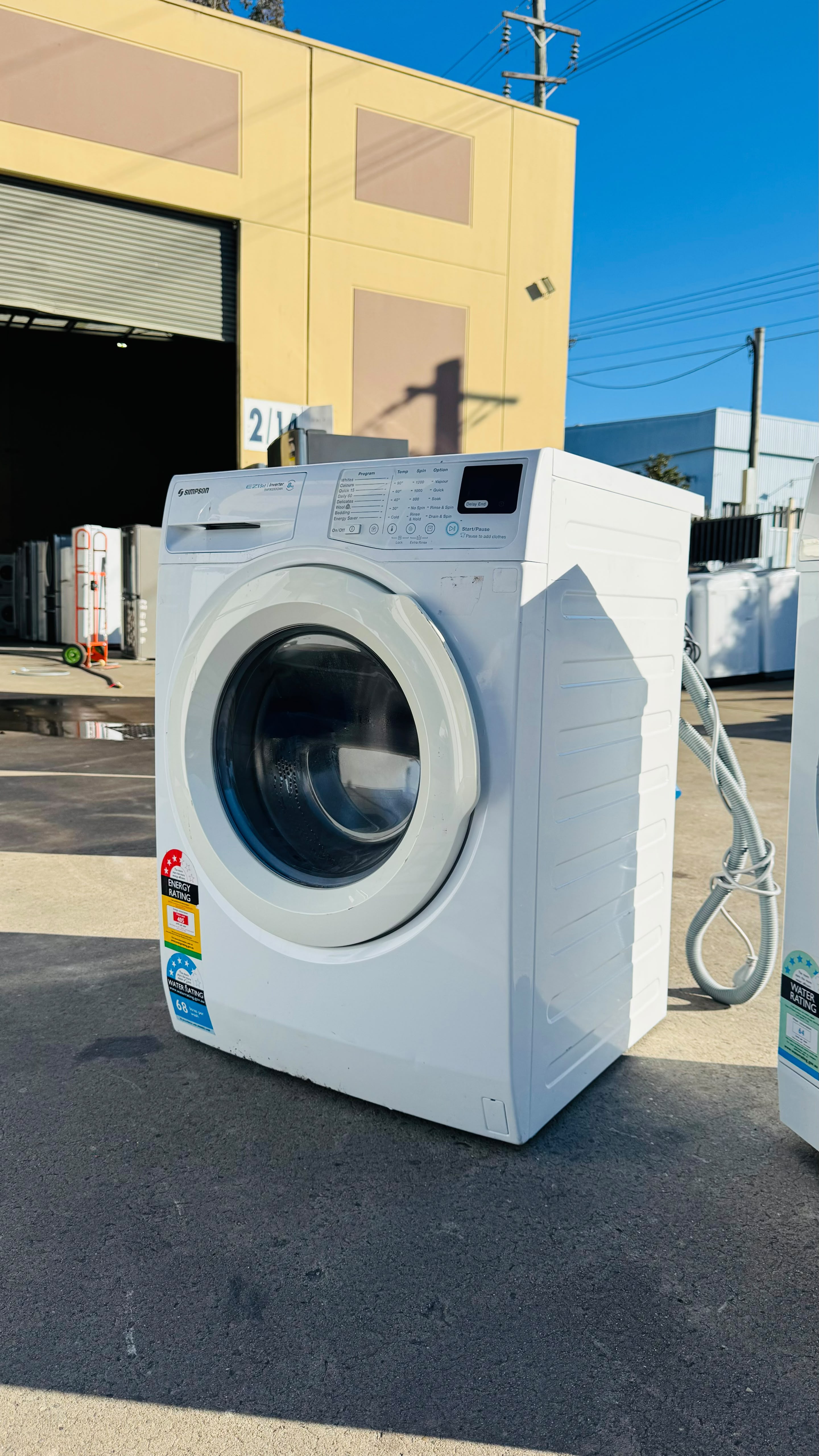SIMPSON 8KGS FRONT LOADER WASHING MACHINE