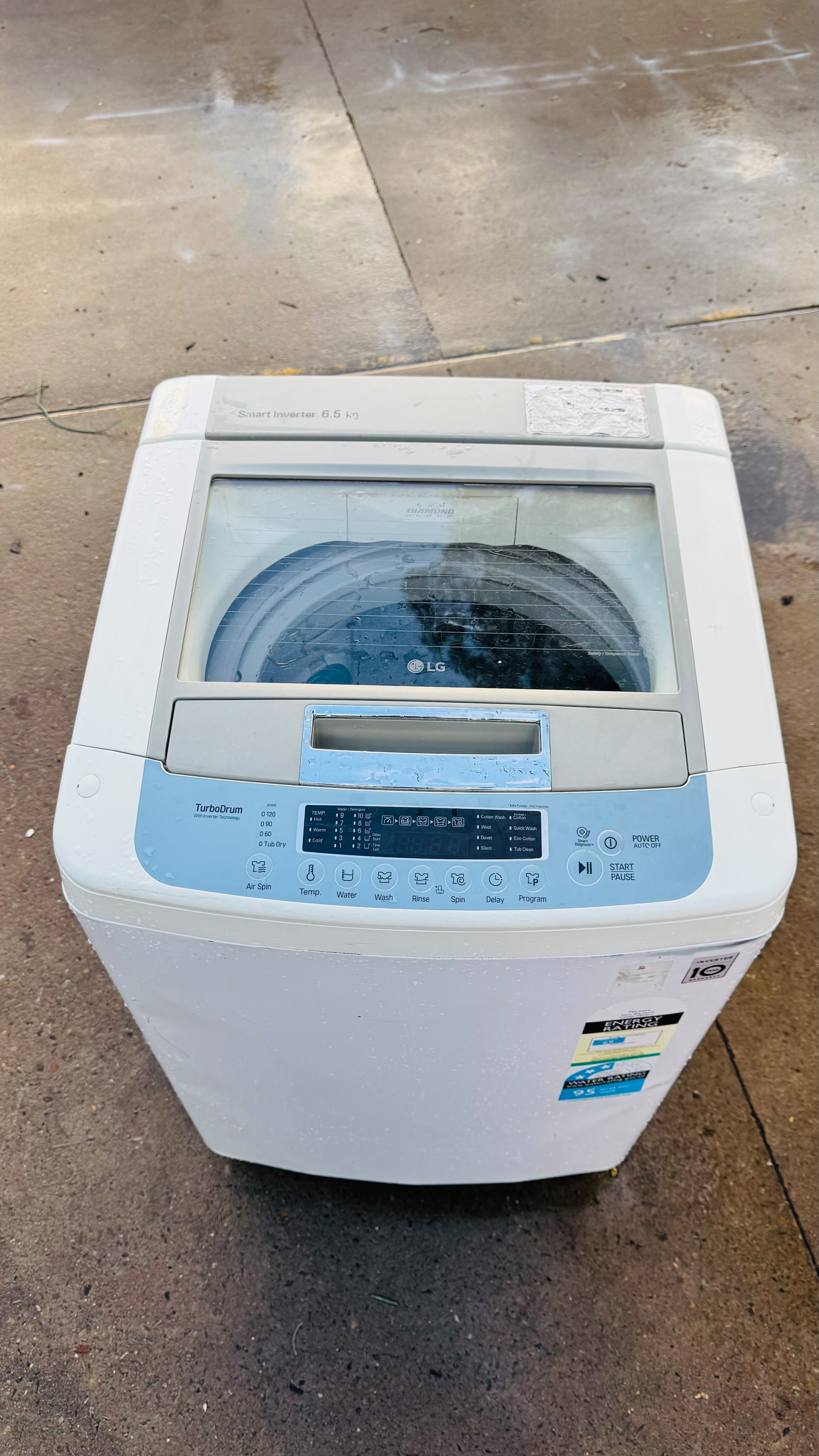 LG 6.5KGS TOP LOADER WASHING MACHINE