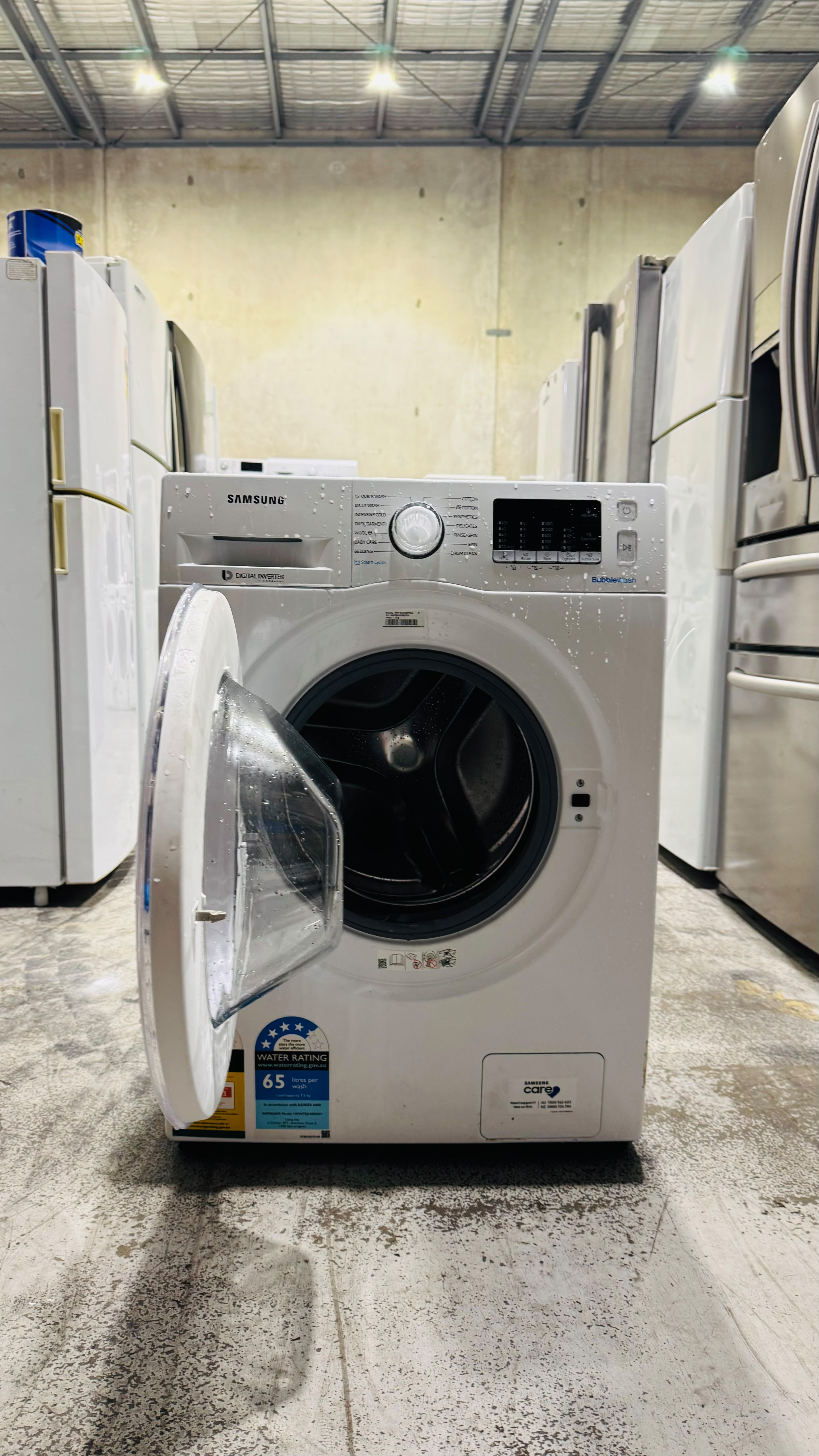 SAMSUNG 7.5KGS FRONT LOADER WASHING MACHINE