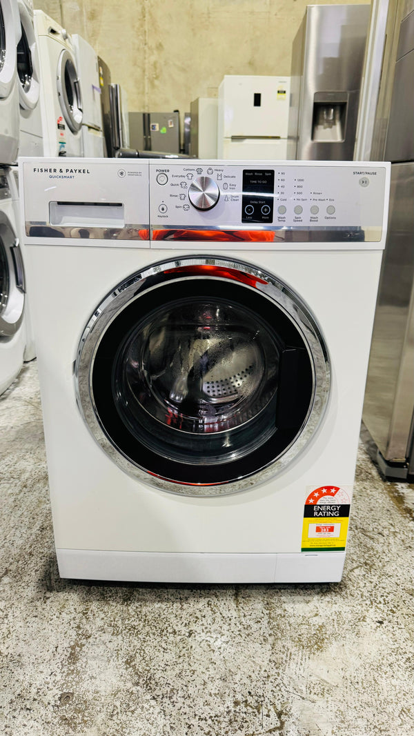 FISHER AND PAYKEL 7.5KGS FRONT LOADER WASHING MACHINE