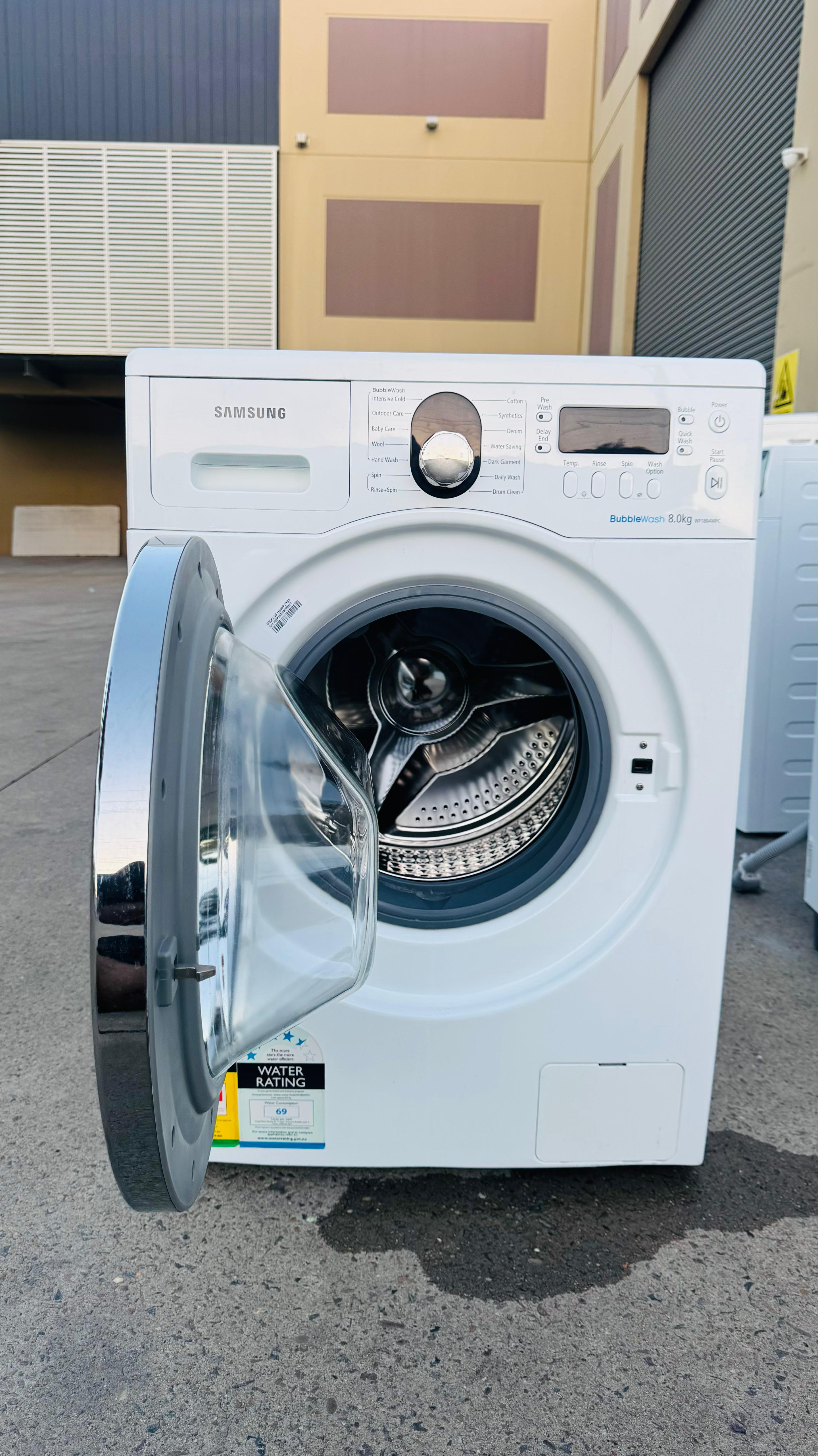 SAMSUNG 8KGS FRONT LOADER WASHING MACHINE