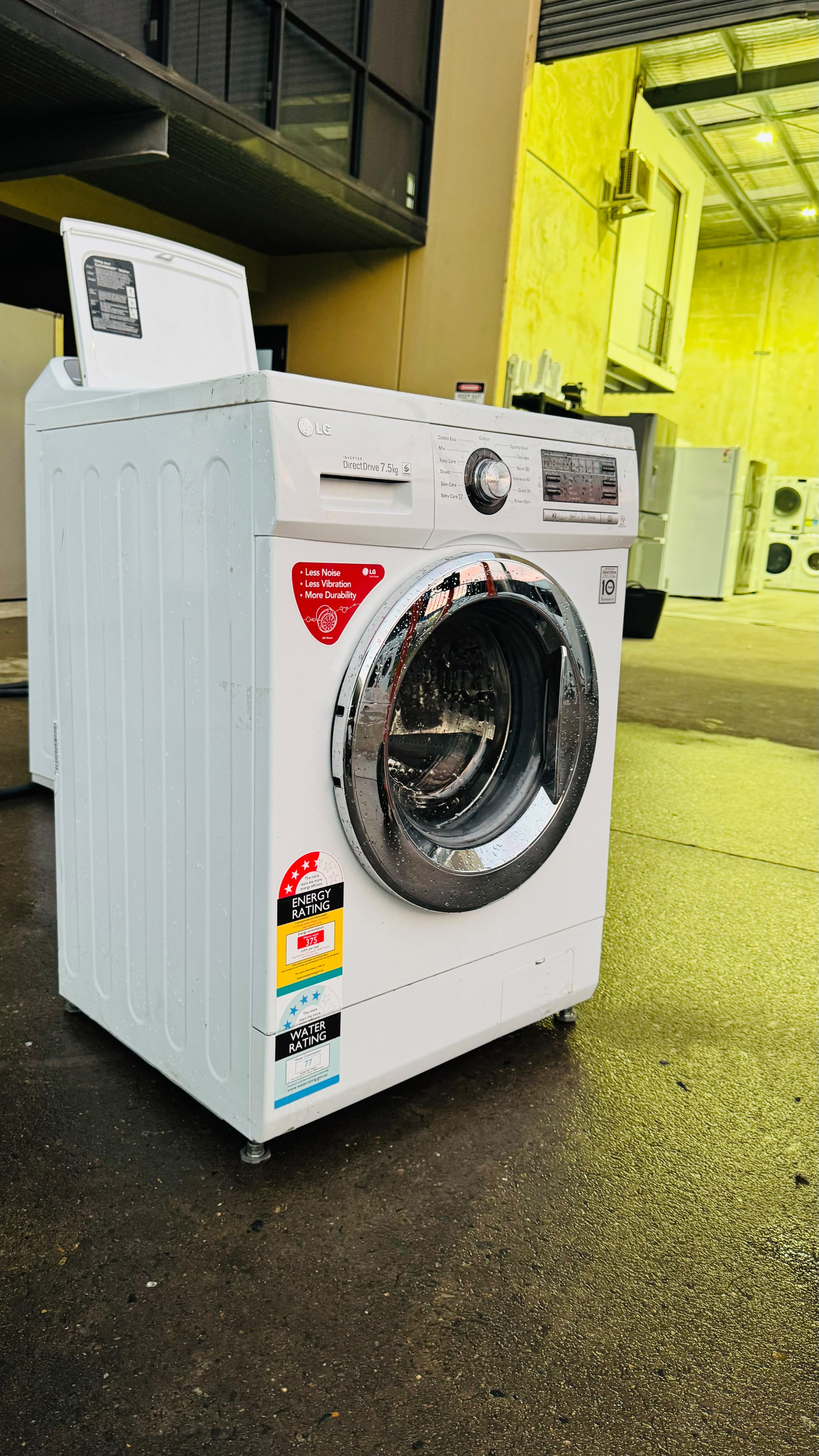 LG 7.5KGS FRONT LOADER WASHING MACHINE