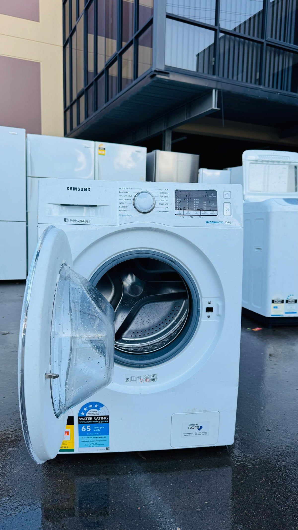 SAMSUNG 7.5KGS FRONT LOADER WASHING MACHINE
