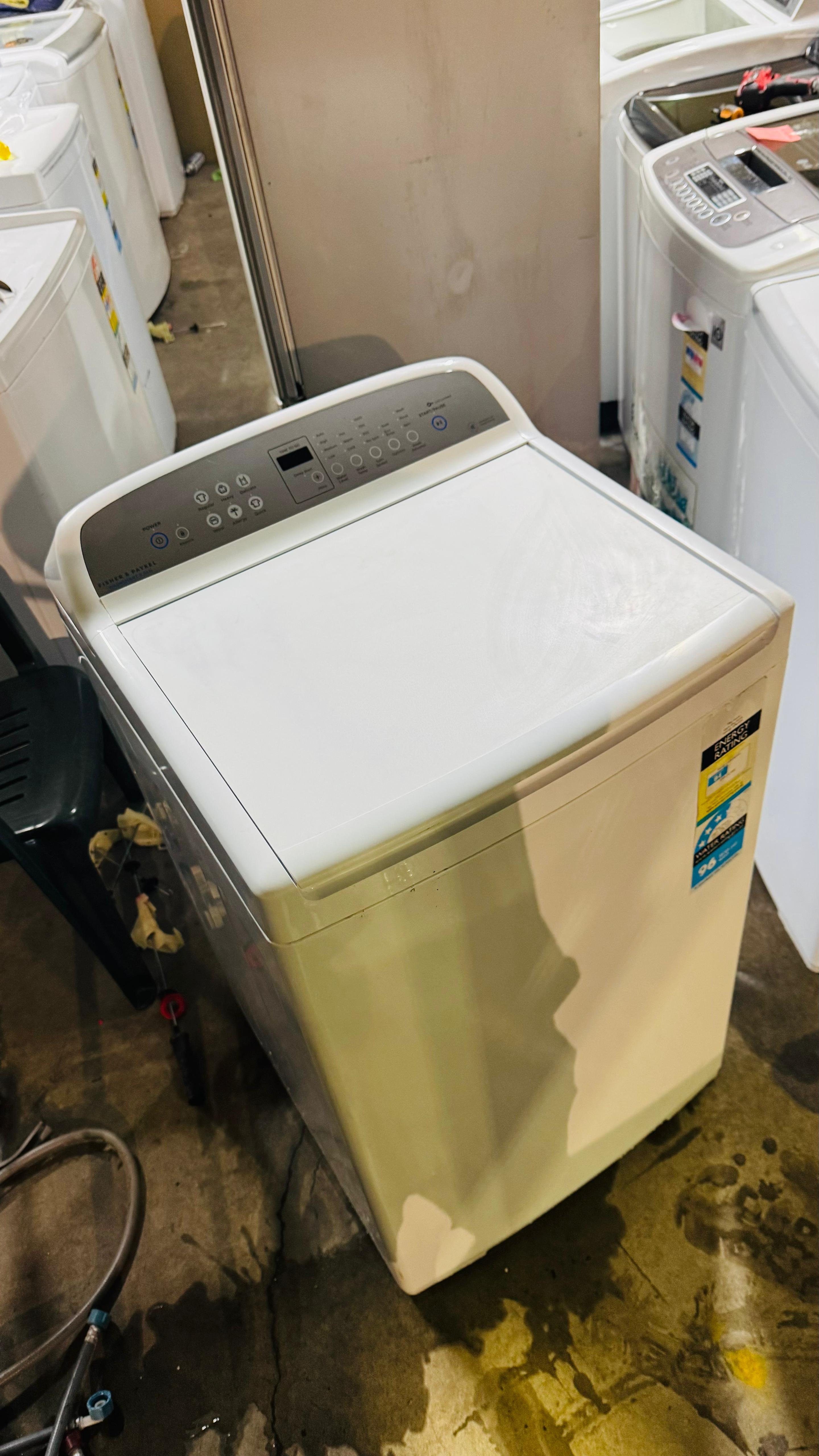 FISHER AND PAYKEL 8.5 KGS TOP LOADER WASHING MACHINE