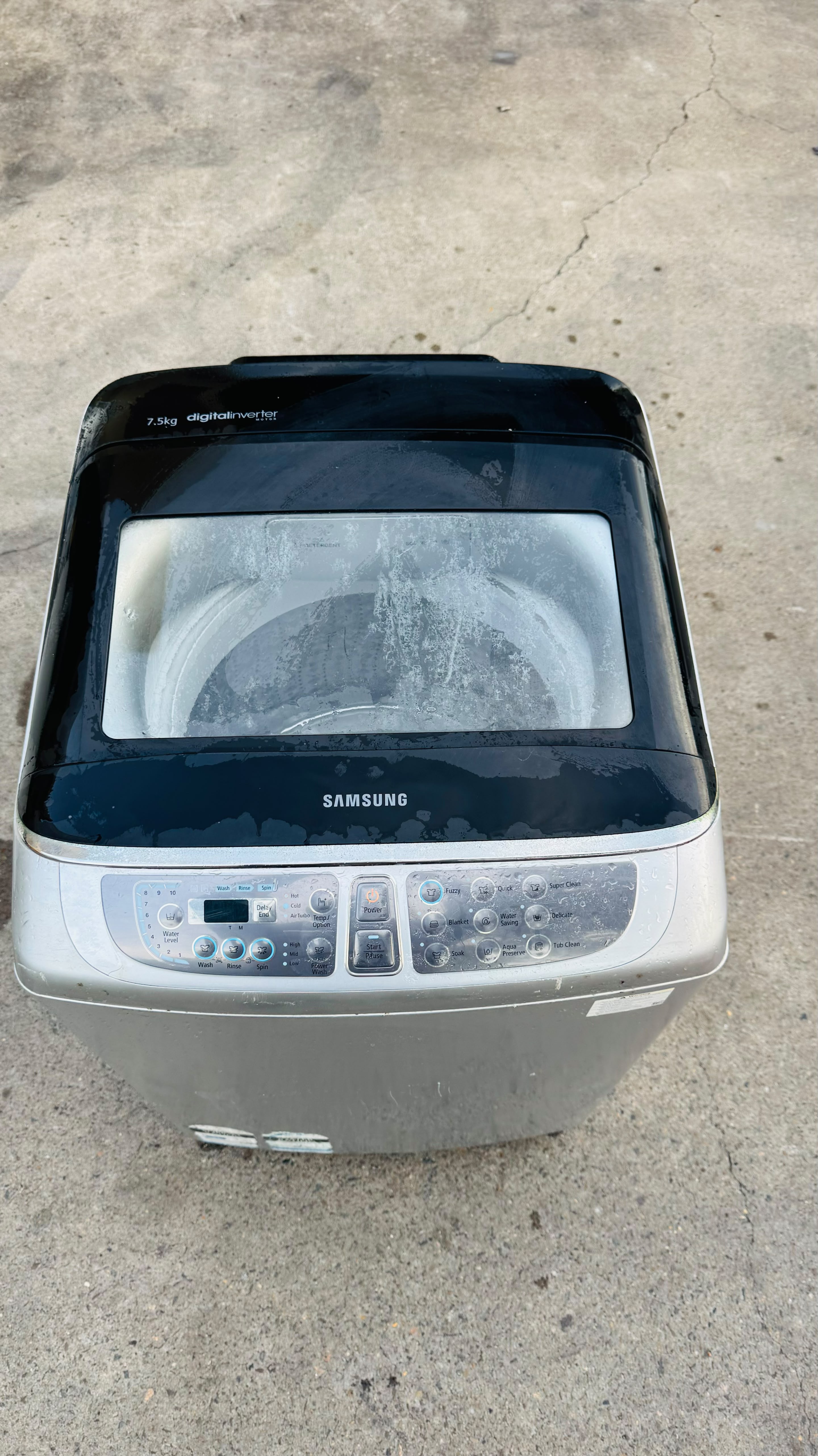 SAMSUNG 7.5KGS TOP LOADER WASHING MACHINE