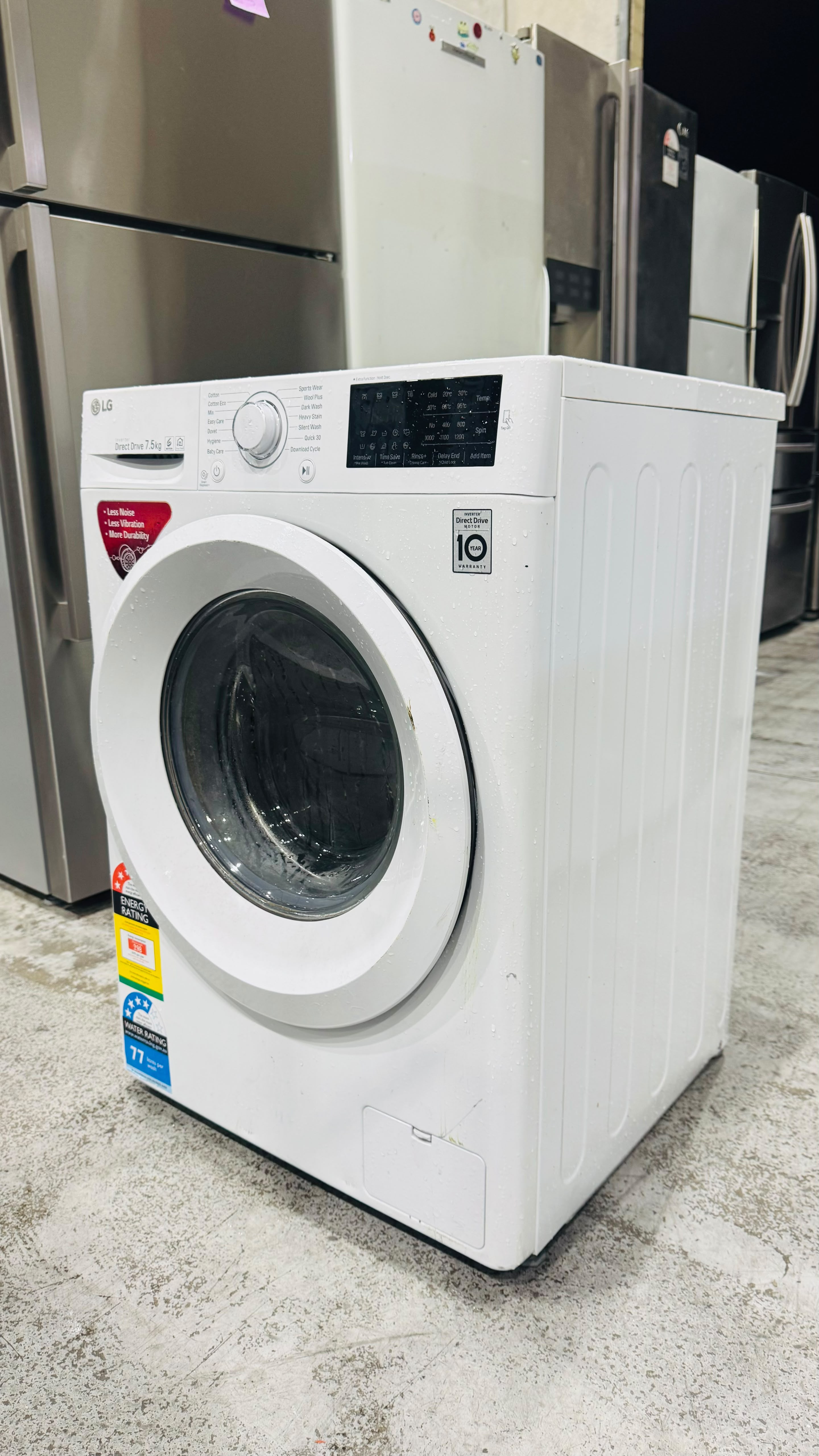 LG 7.5KGS FRONT LOADER WASHING MACHINE
