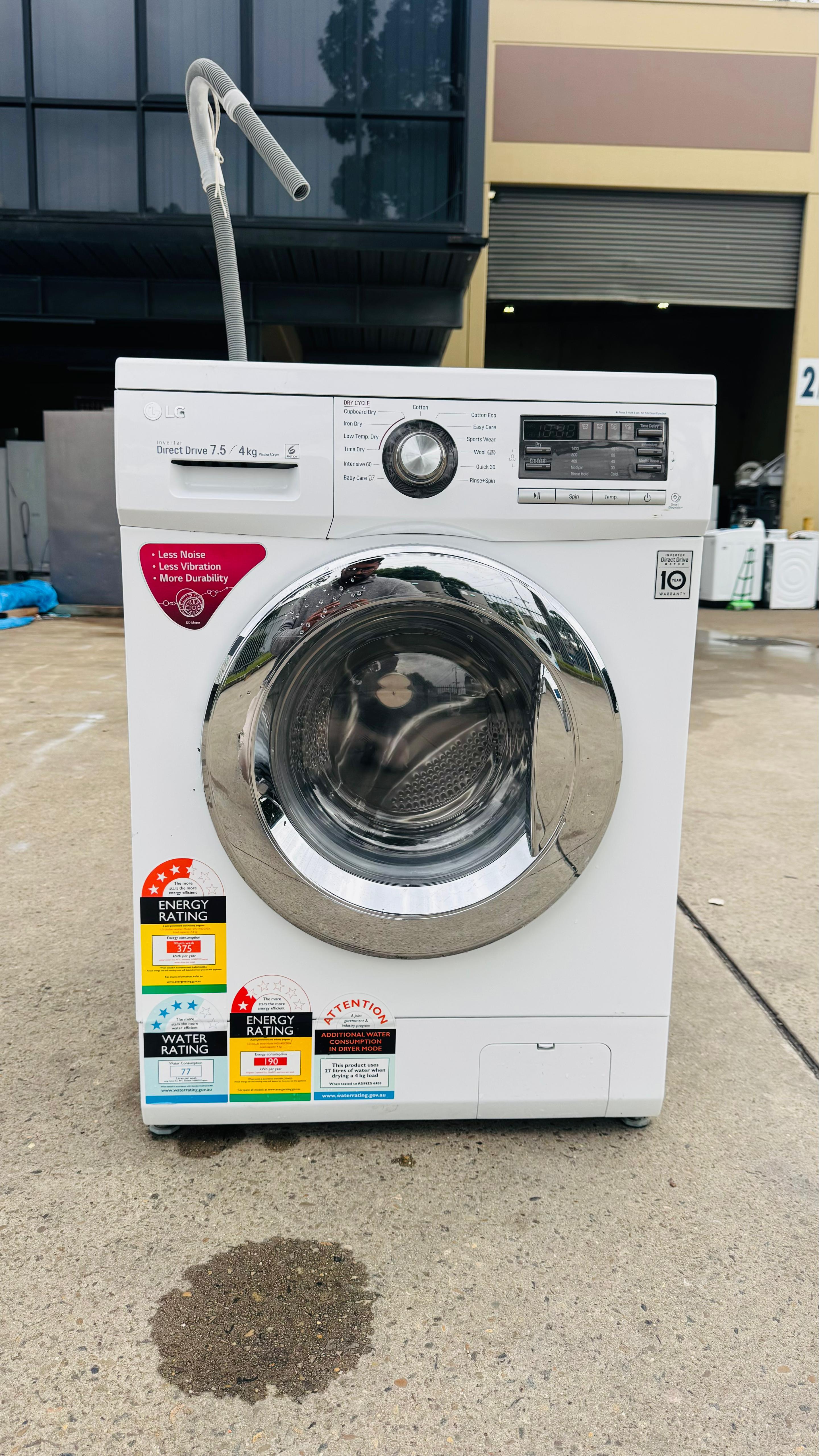 LG 7.5KGS FRONT LOADER WASHING MACHINE