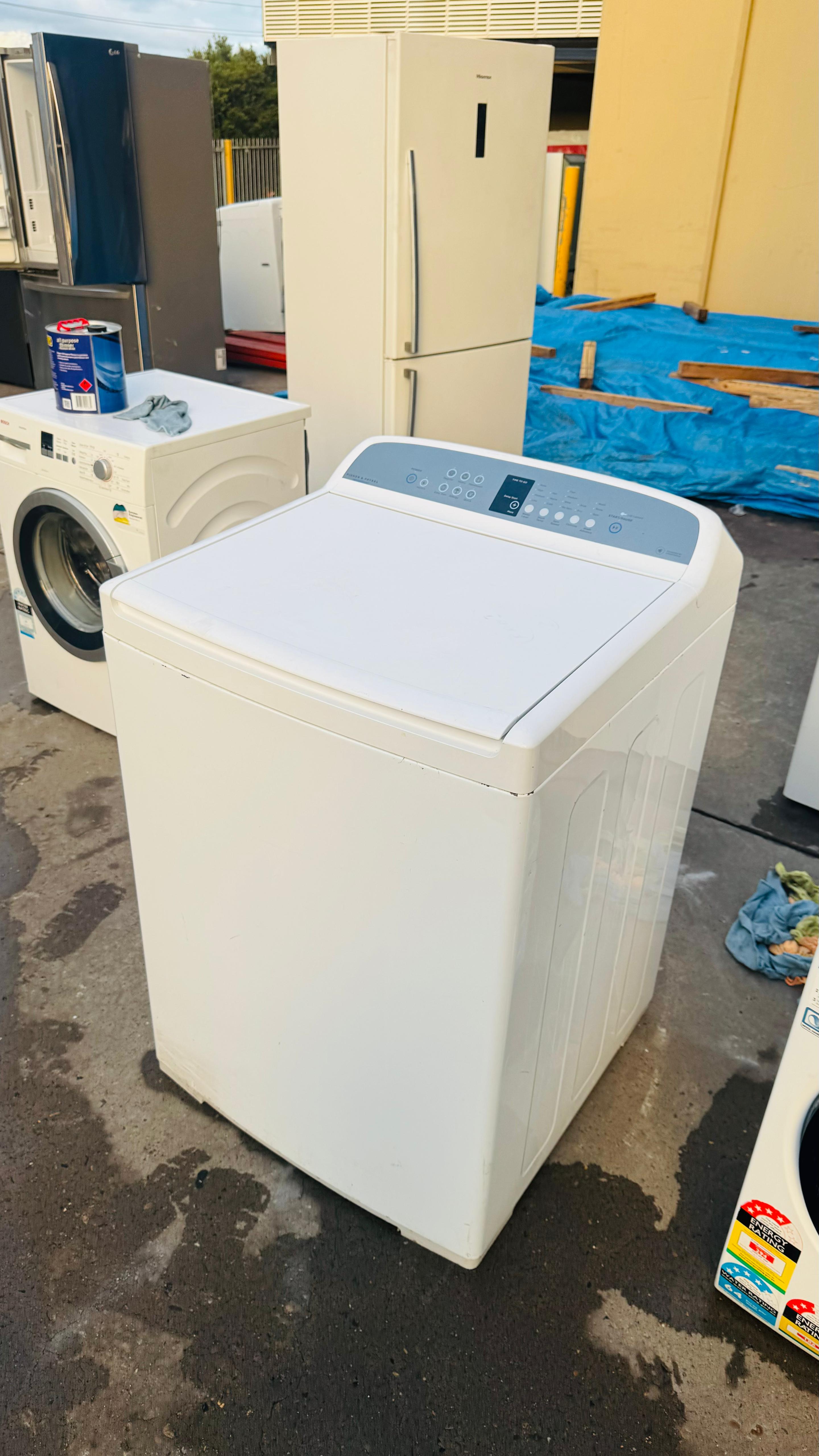 FISHER AND PAYKEL 10KGS TOP LOADER WASHING MACHINE