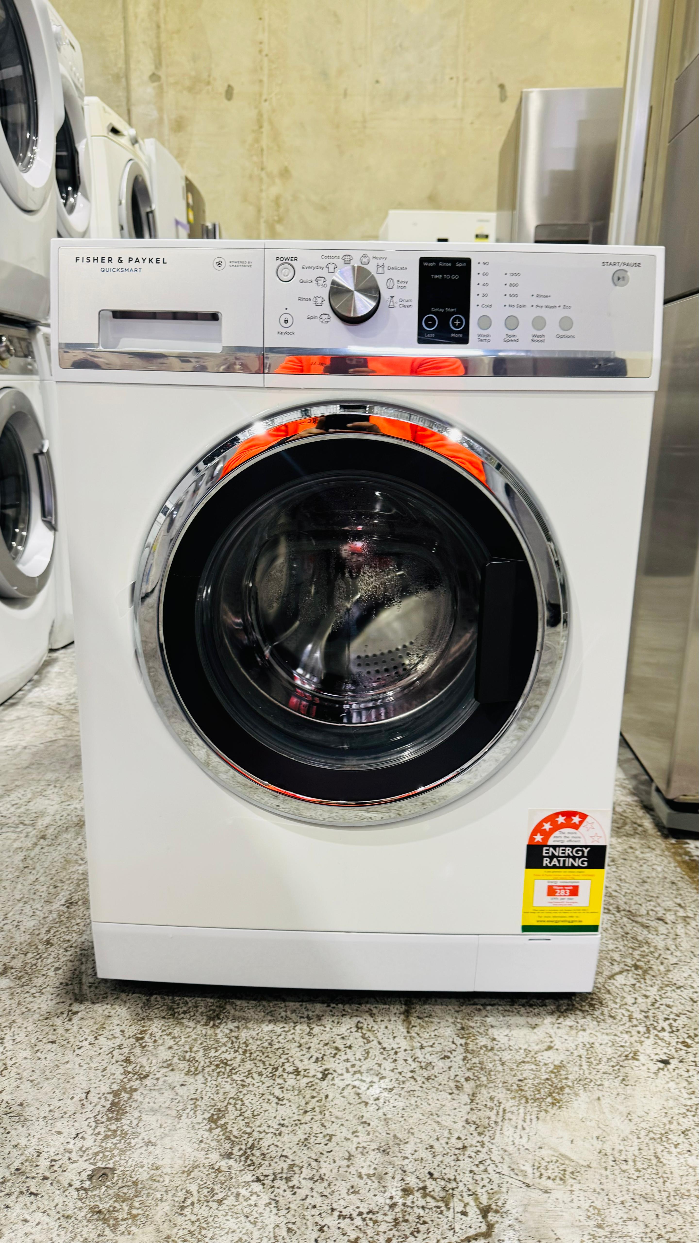 FISHER AND PAYKEL 7.5KGS FRONT LOADER WASHING MACHINE