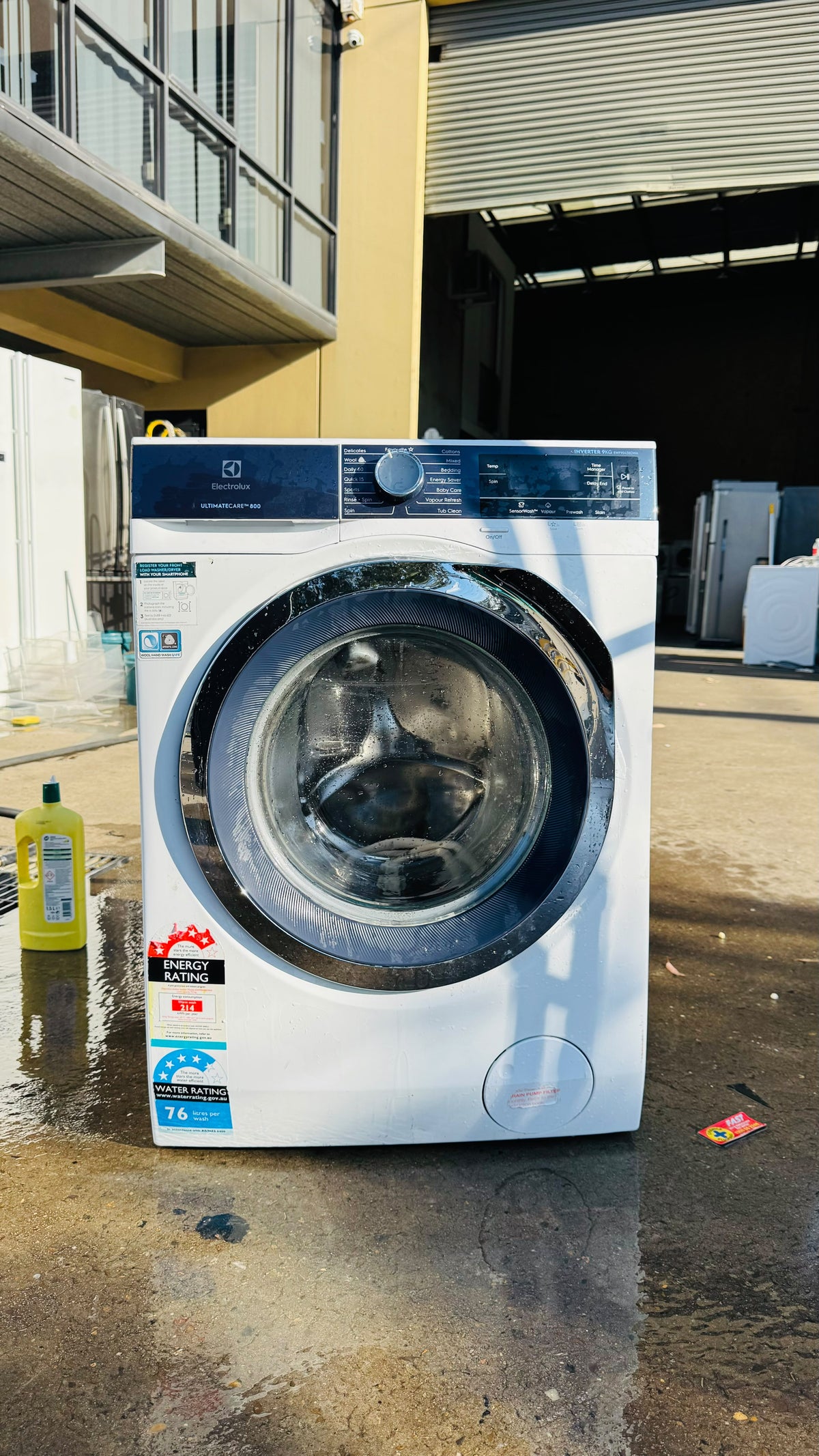 ELECTROLUX 9KGS FRONT LOADER WASHING MACHINE