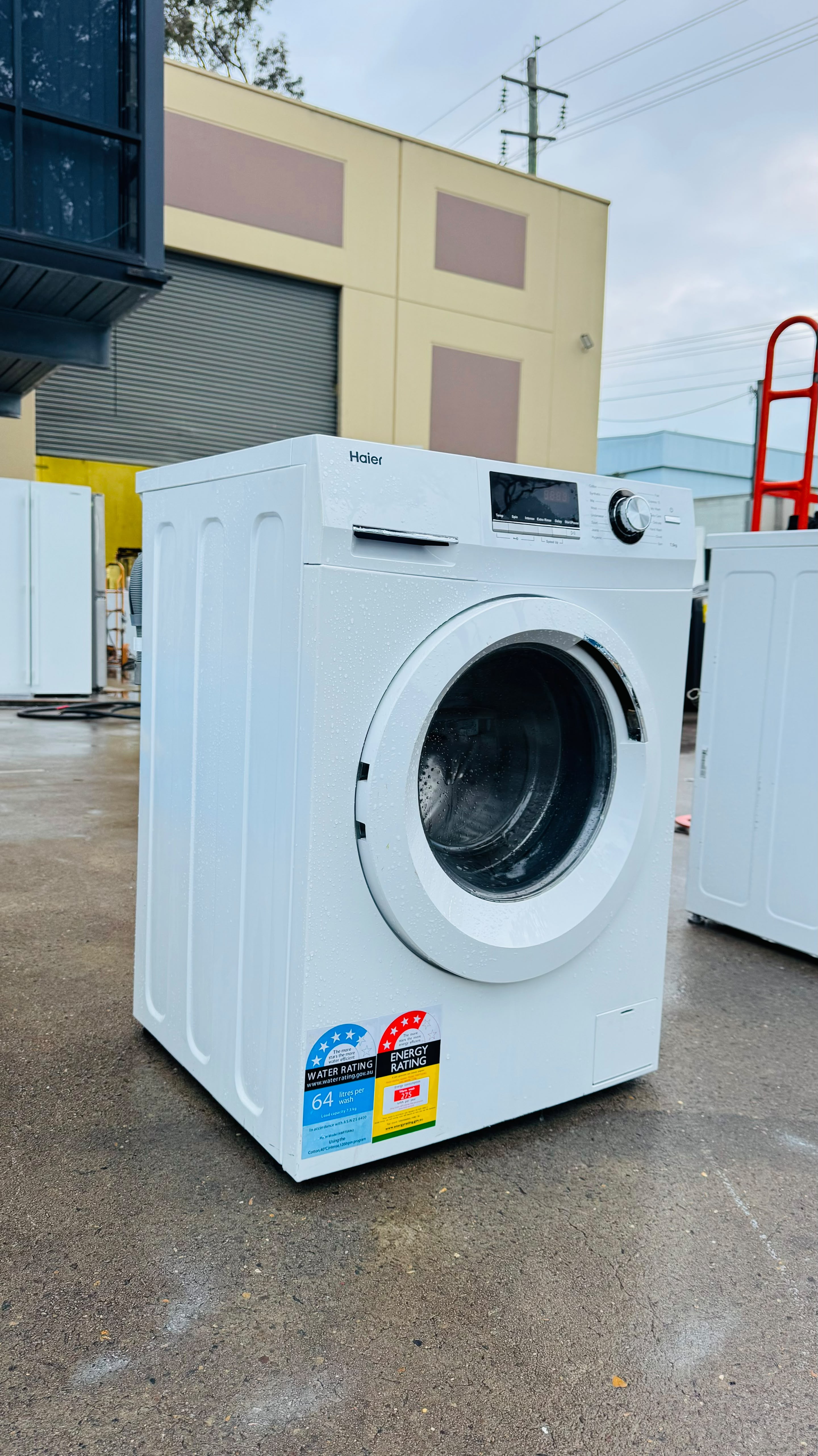 HAIER 7.5KGS FRONT LOADER WASHING MACHINE