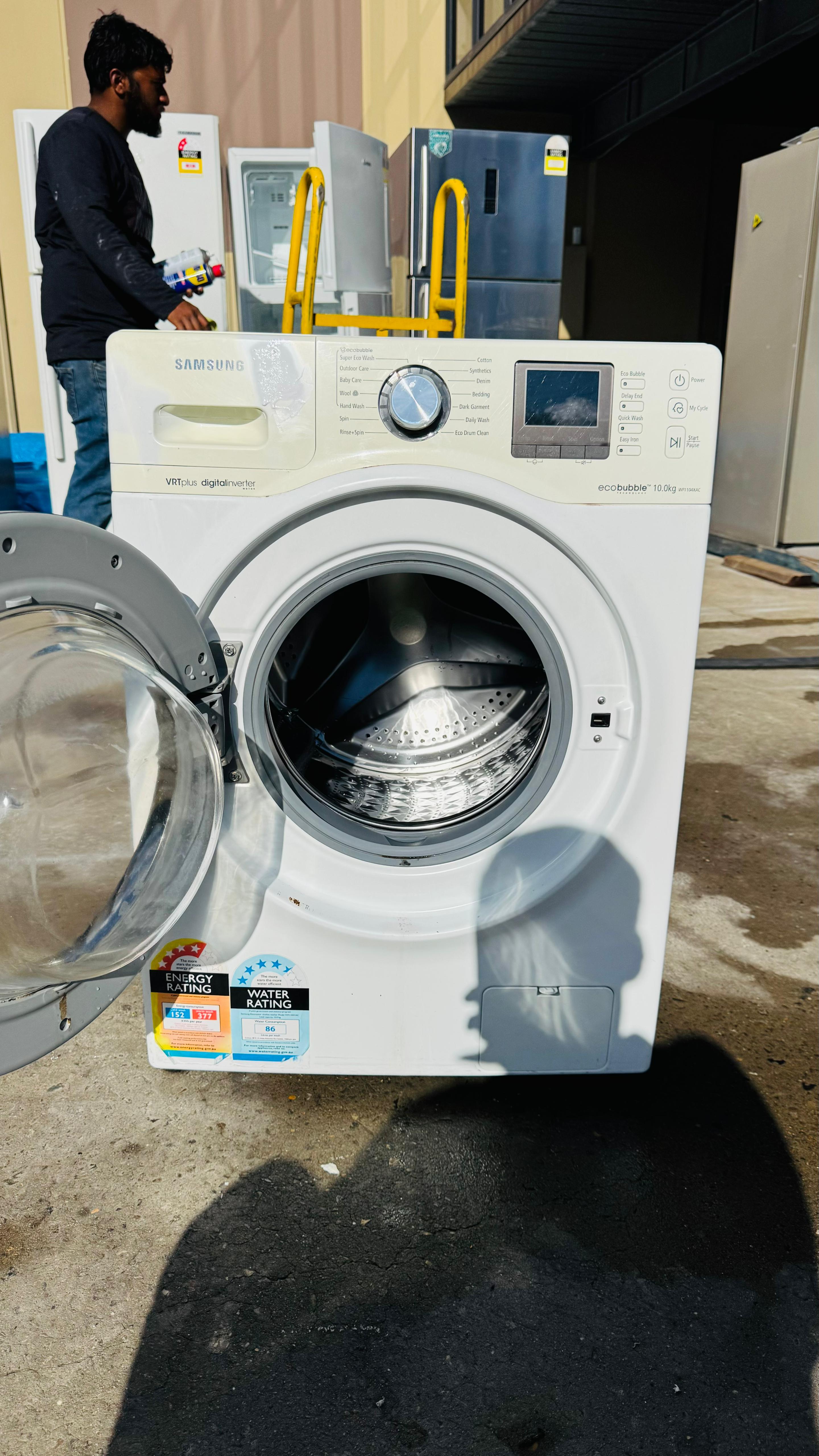 SAMSUNG 10KGS FRONT LOADER WASHING MACHINE