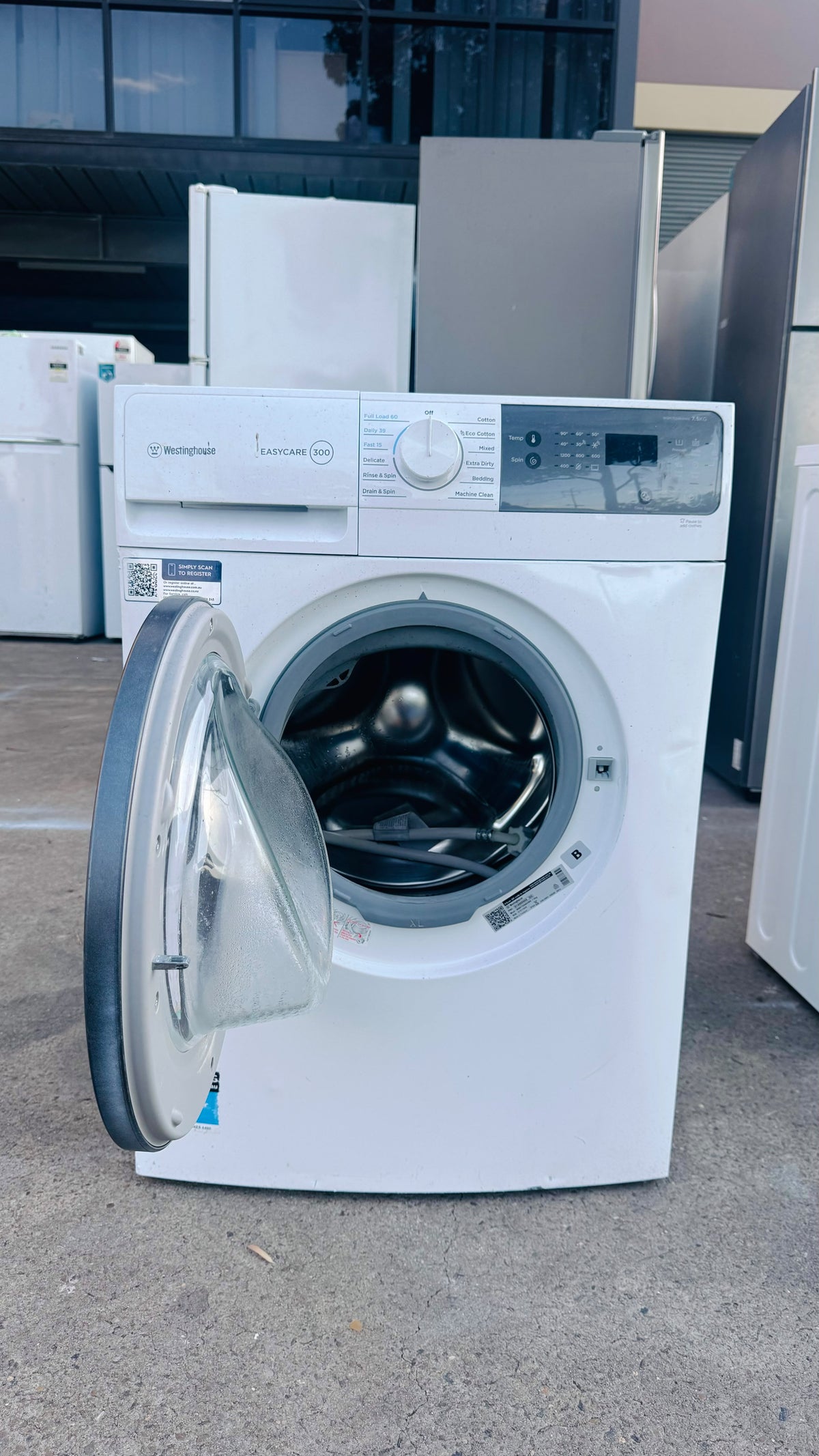 WESTINGHOUSE 7.5KGS FRONT LOADER WASHING MACHINE