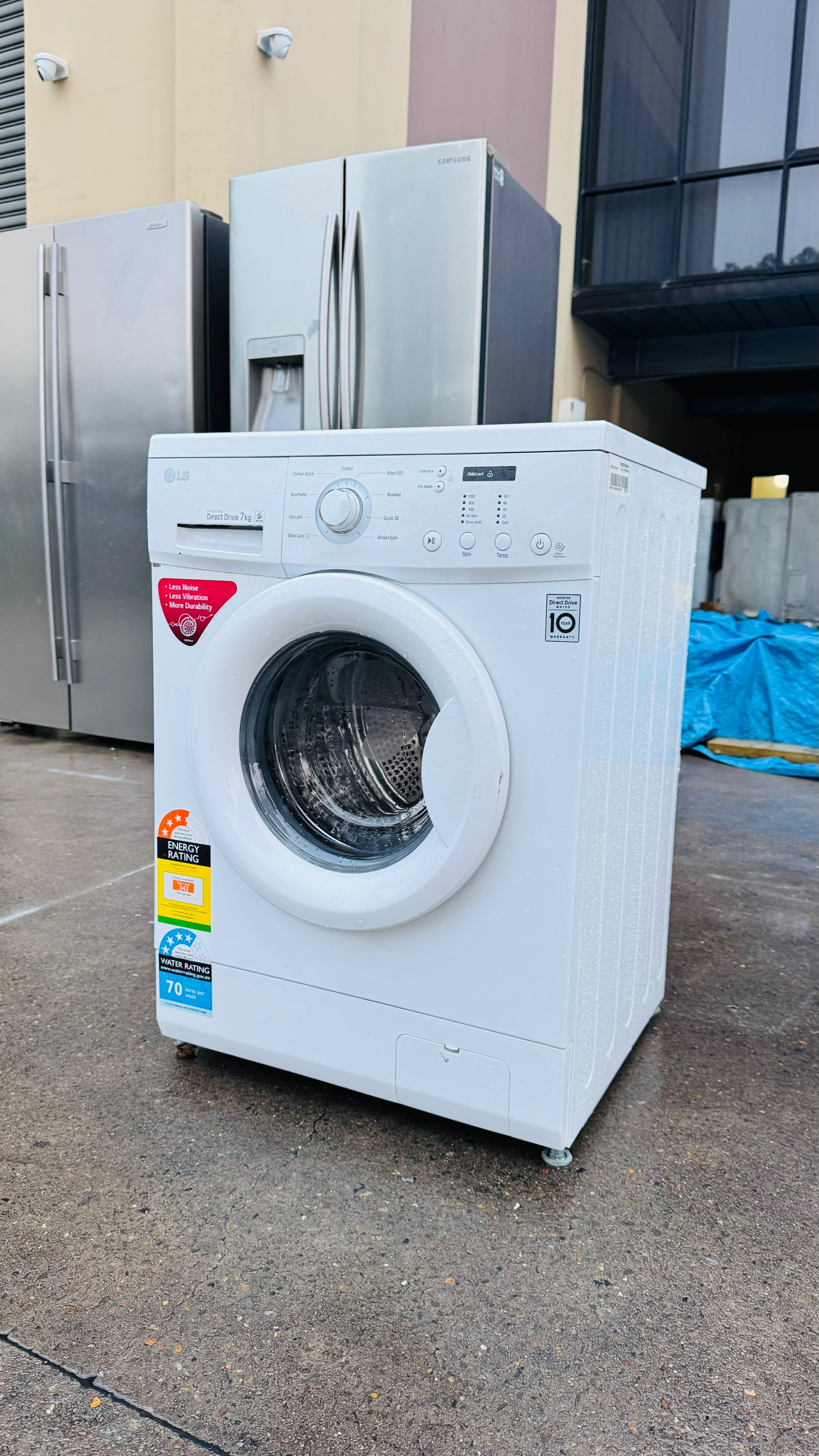 LG 7KGS FRONT LOADER WASHING MACHINE