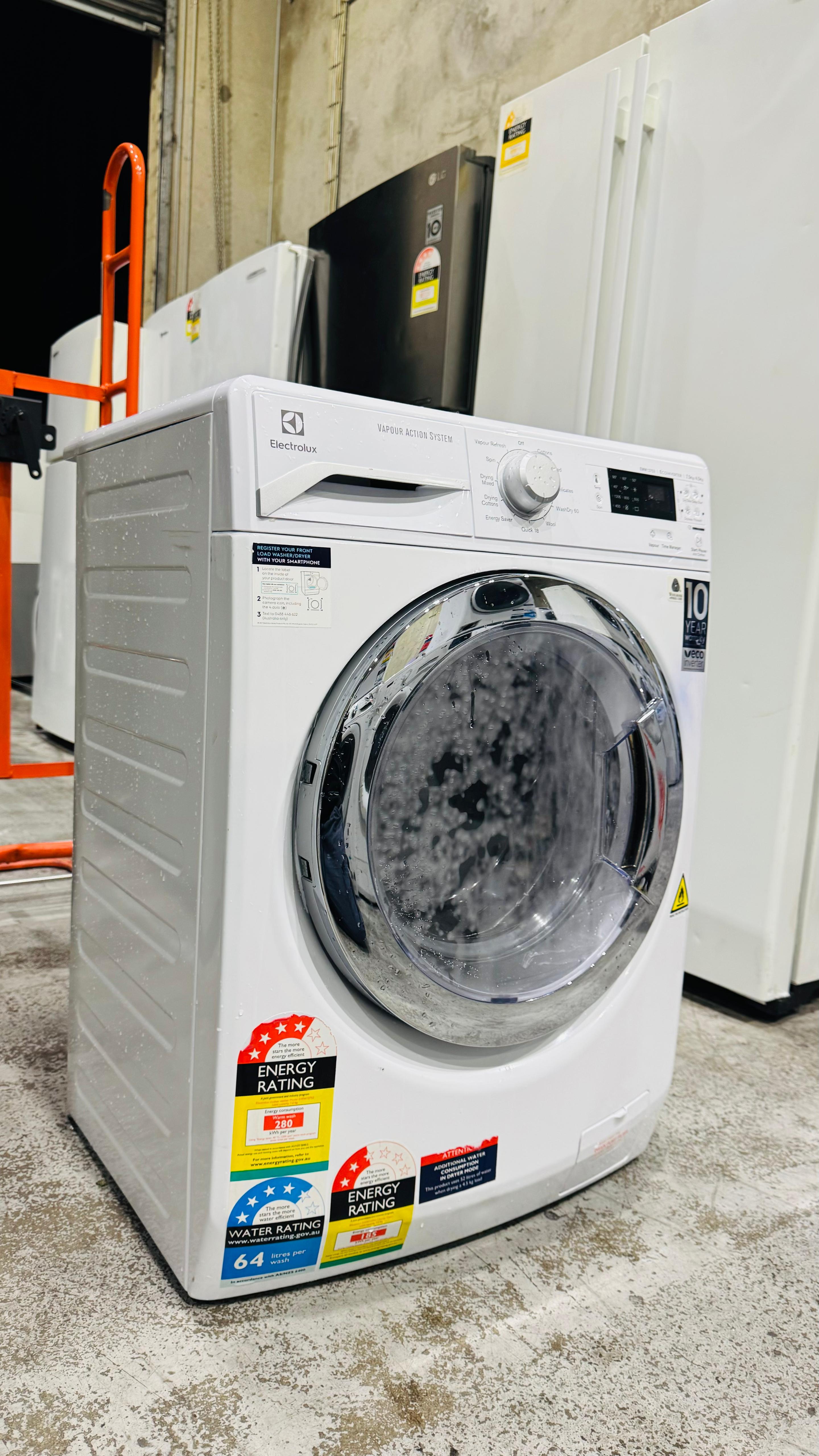 ELECTROLUX 7.5KGS FRONT LOADER WASHING MACHINE